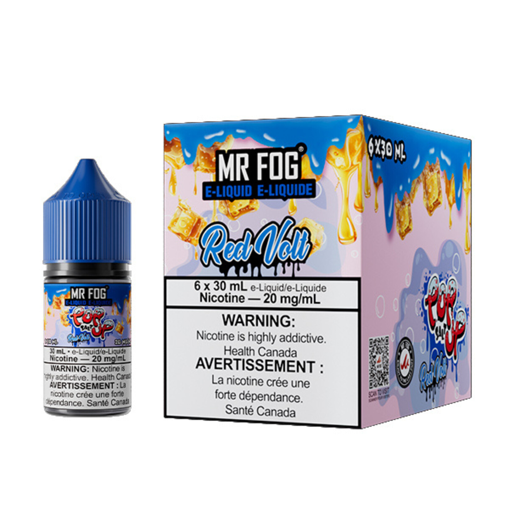 MR FOG MFEPU04 - MR FOG Popup E-Liquid Red Volt 30ML Salt