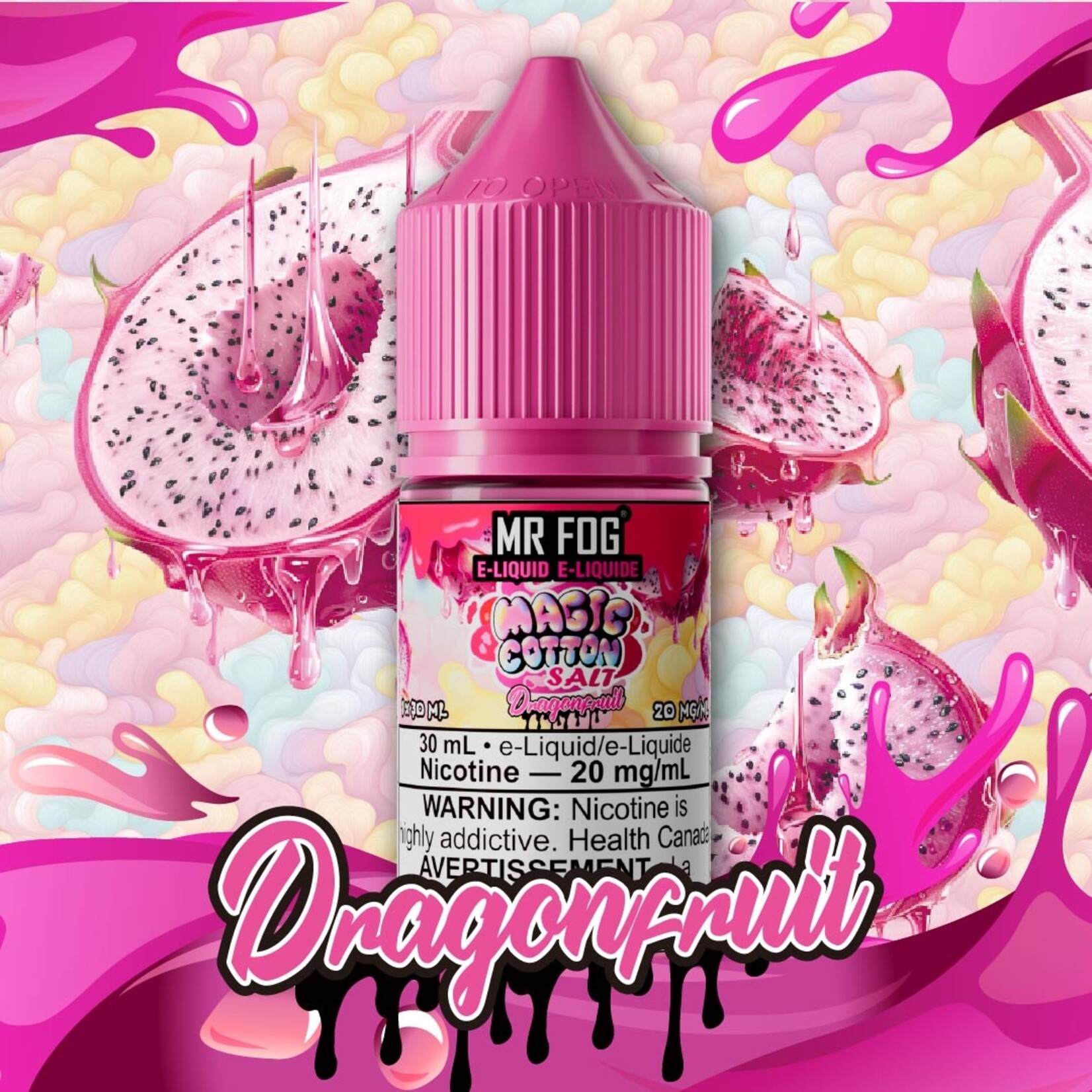 MR FOG MFEMC07 - MR FOG Magic Cotton E-Liquid Dragonfruit 30ML Salt