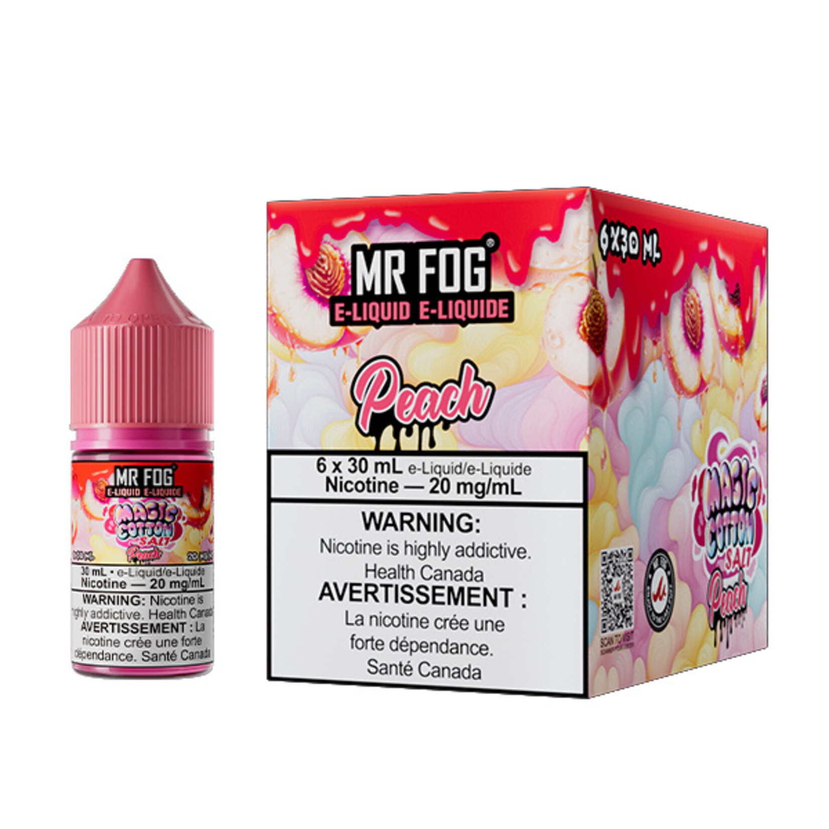 MR FOG MFEMC06 - MR FOG Magic Cotton E-Liquid Peach 30ML Salt