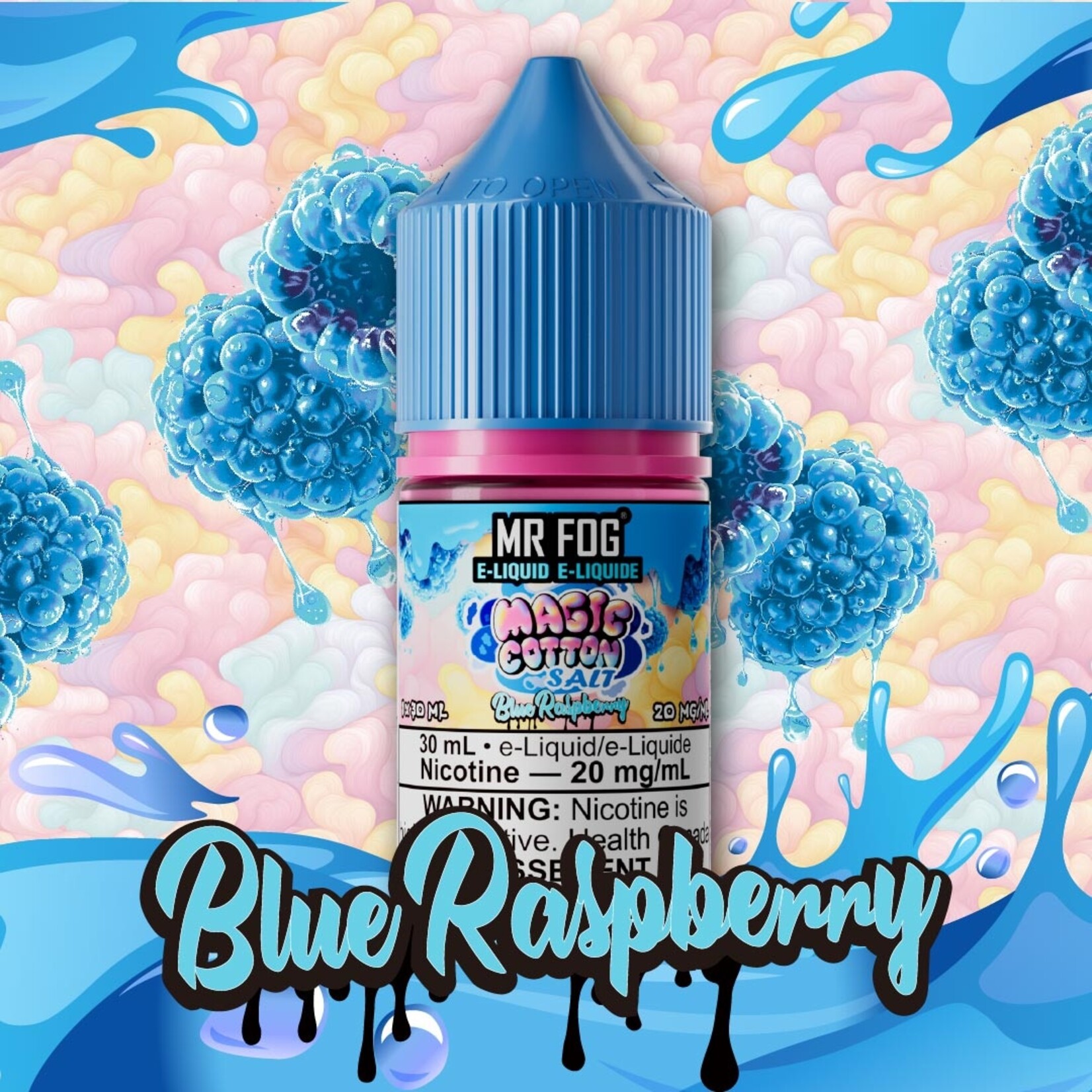 MR FOG MFEMC04 - MR FOG Magic Cotton E-Liquid Blue Raspberry 30ML Salt