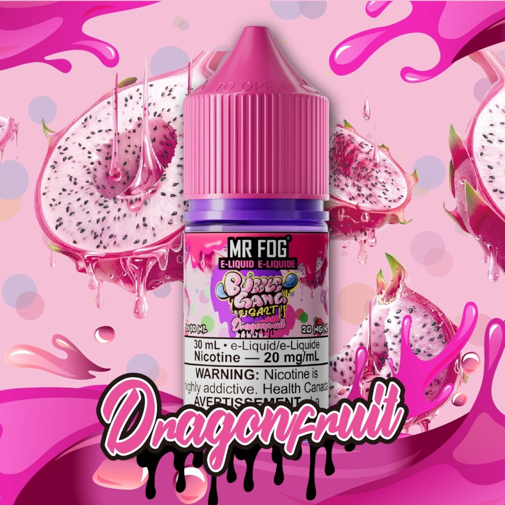 MR FOG MFEBG07 - MR FOG Bubble Gang E-Liquid Dragonfruit 30ML Salt
