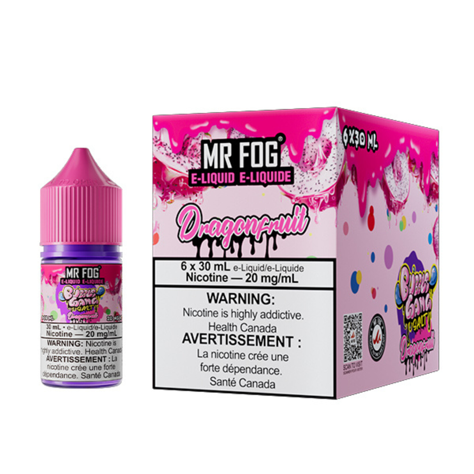MR FOG MFEBG07 - MR FOG Bubble Gang E-Liquid Dragonfruit 30ML Salt