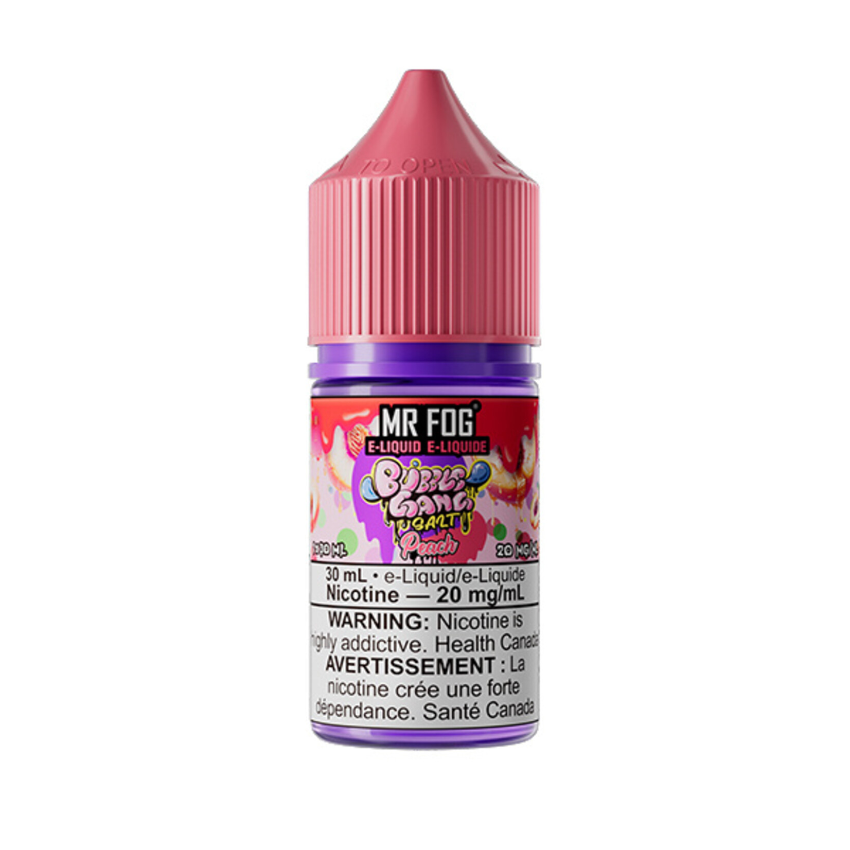 MR FOG MFEBG06 - MR FOG Bubble Gang E-Liquid Peach 30ML Salt
