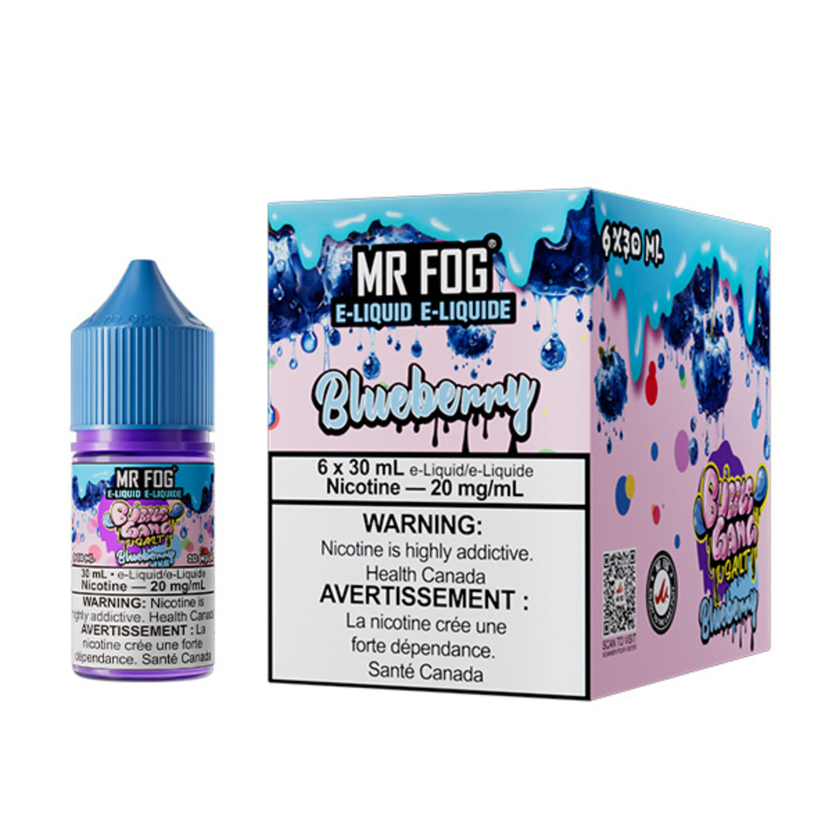 MR FOG MFEBG05 - MR FOG Bubble Gang E-Liquid Blueberry 30ML Salt