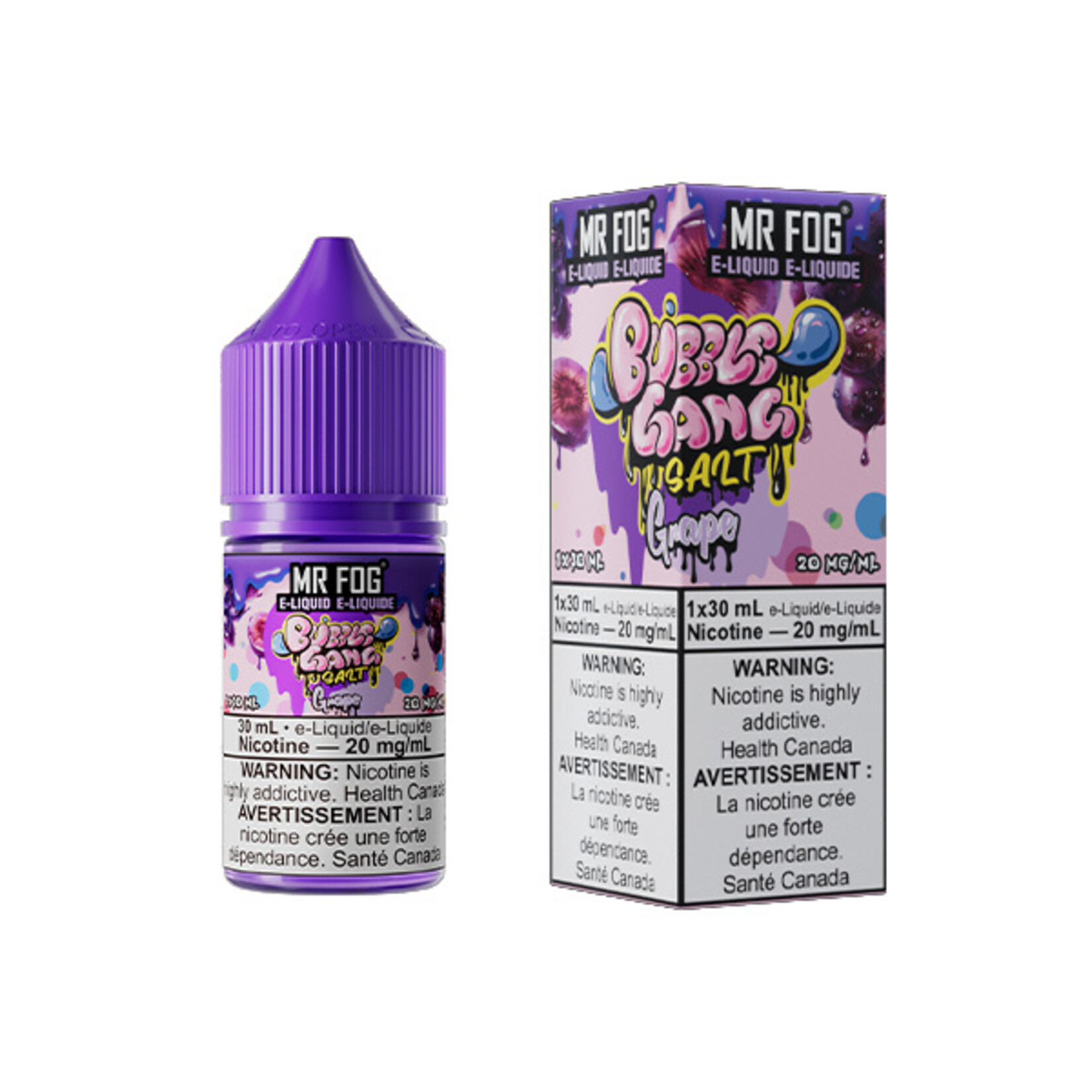 MR FOG MFEBG04 - MR FOG Bubble Gang E-Liquid Grape 30ML Salt