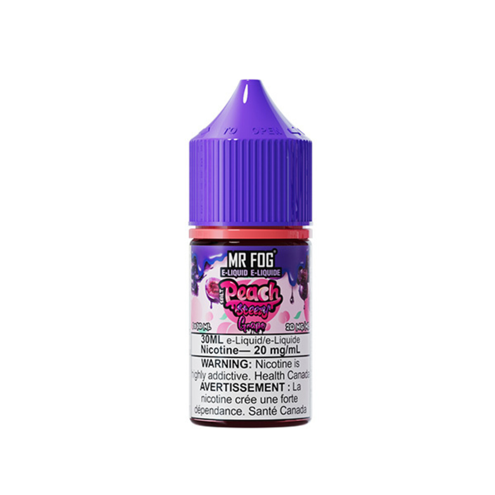 MR FOG MFEPS04 - MR FOG Peach Steezy E-Liquid Grape 30ML Salt