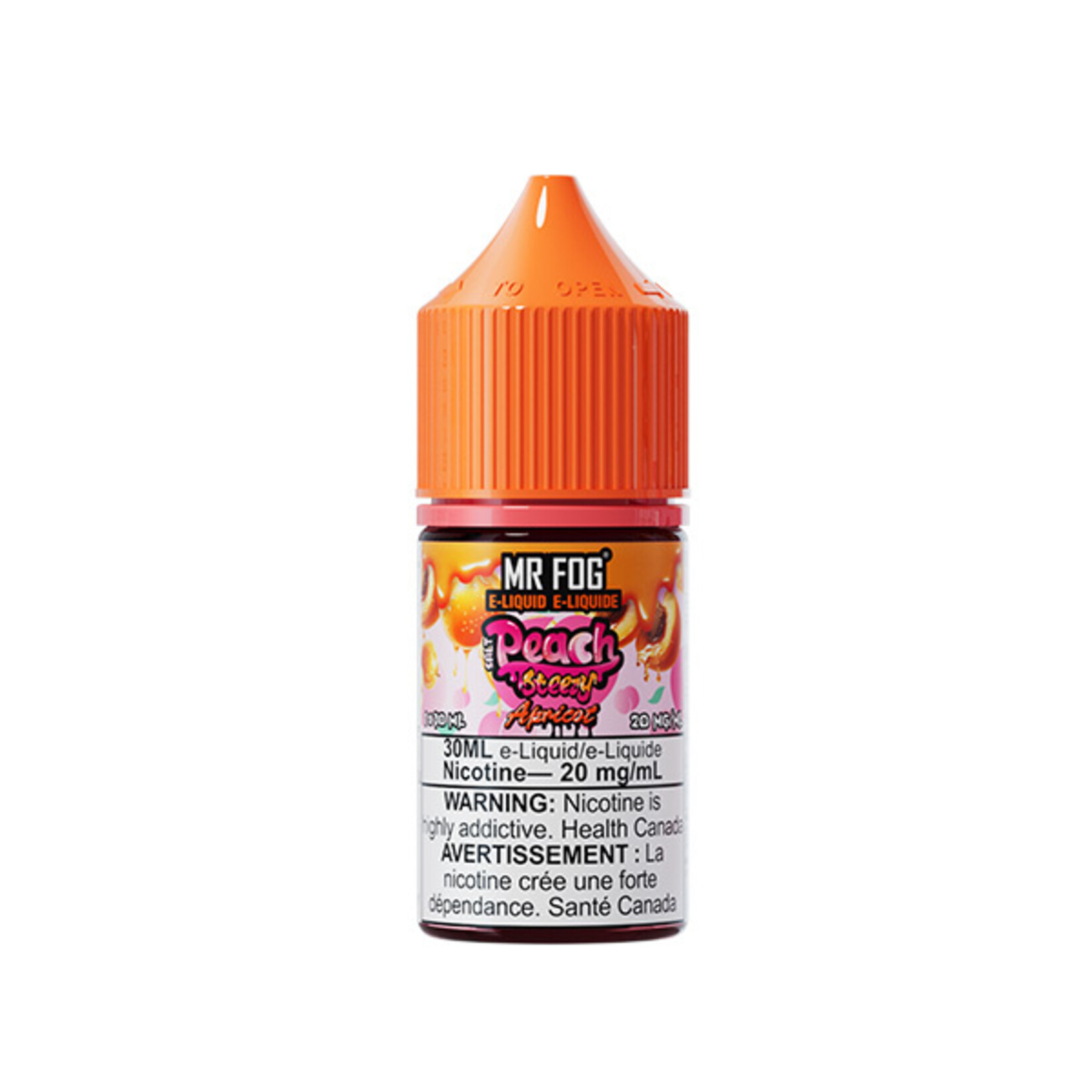 MR FOG MFEPS06 - MR FOG Peach Steezy E-Liquid Apricot 30ML Salt
