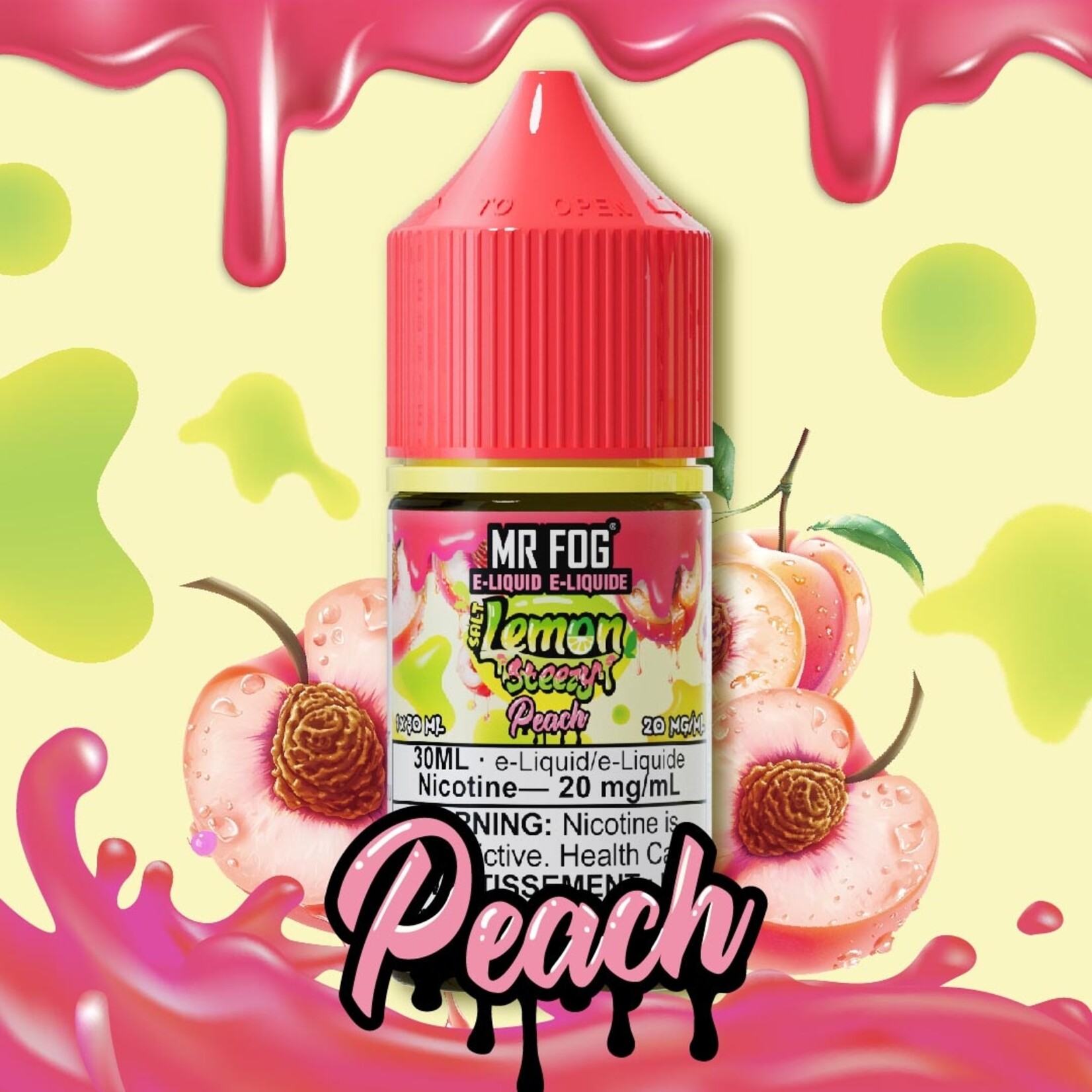 MR FOG MFELS04 - MR FOG Lemon Steezy E-Liquid Peach 30ML Salt