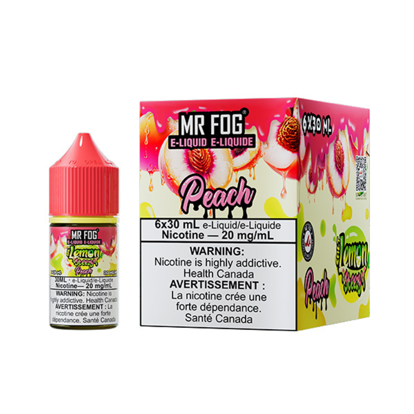 MR FOG MFELS04 - MR FOG Lemon Steezy E-Liquid Peach 30ML Salt
