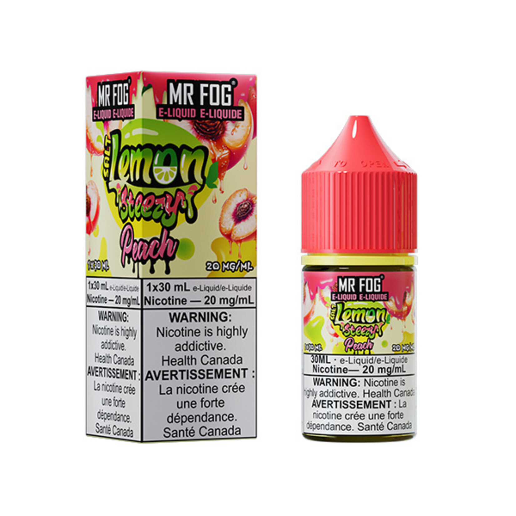 MR FOG MFELS04 - MR FOG Lemon Steezy E-Liquid Peach 30ML Salt