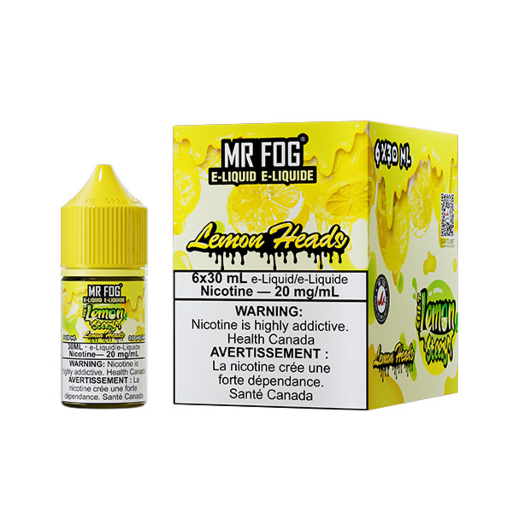 MR FOG MFELS06 - MR FOG Lemon Steezy E-Liquid Lemon Heads 30ML Salt