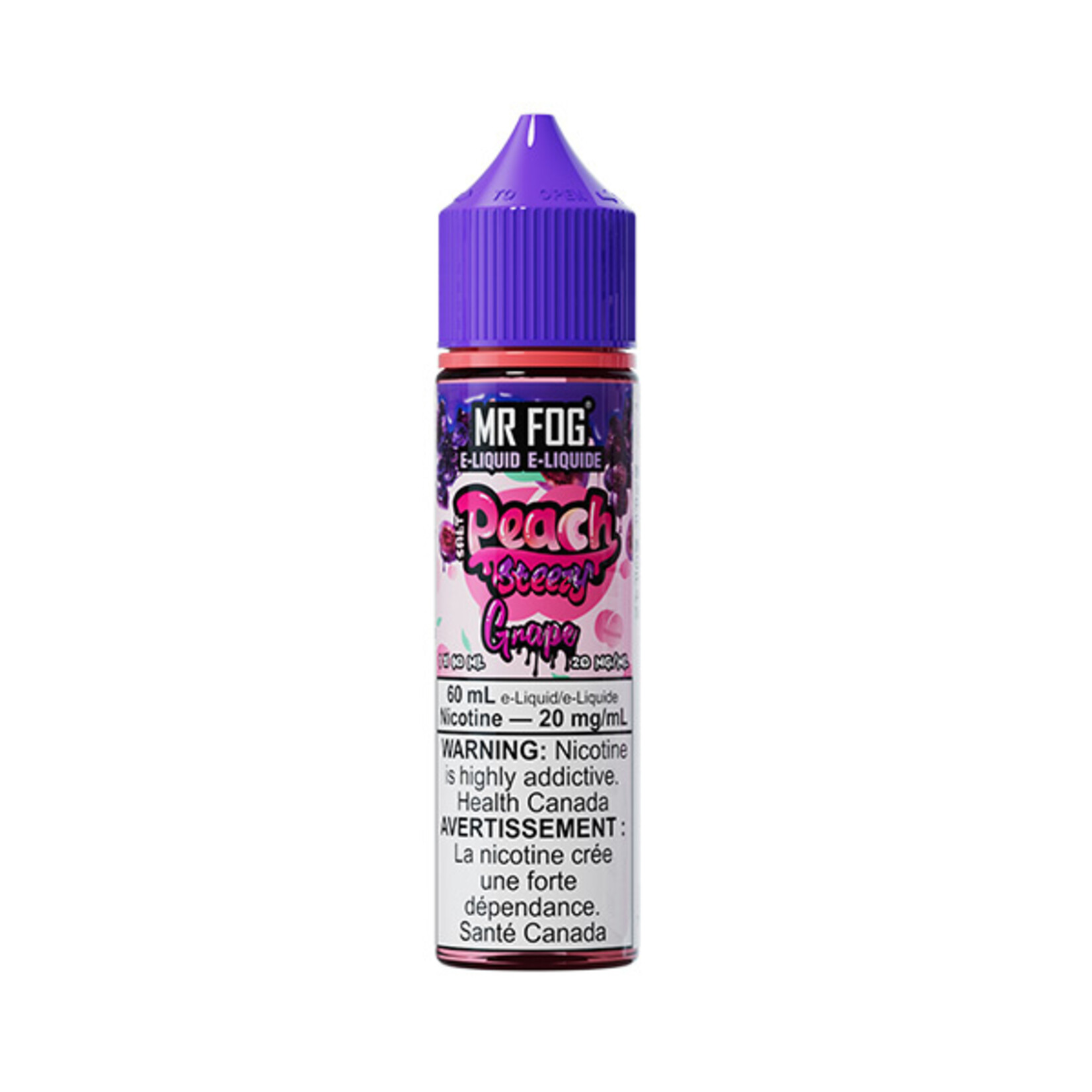 MR FOG MFEPS04 - MR FOG Peach Steezy E-Liquid Grape 60ML Salt
