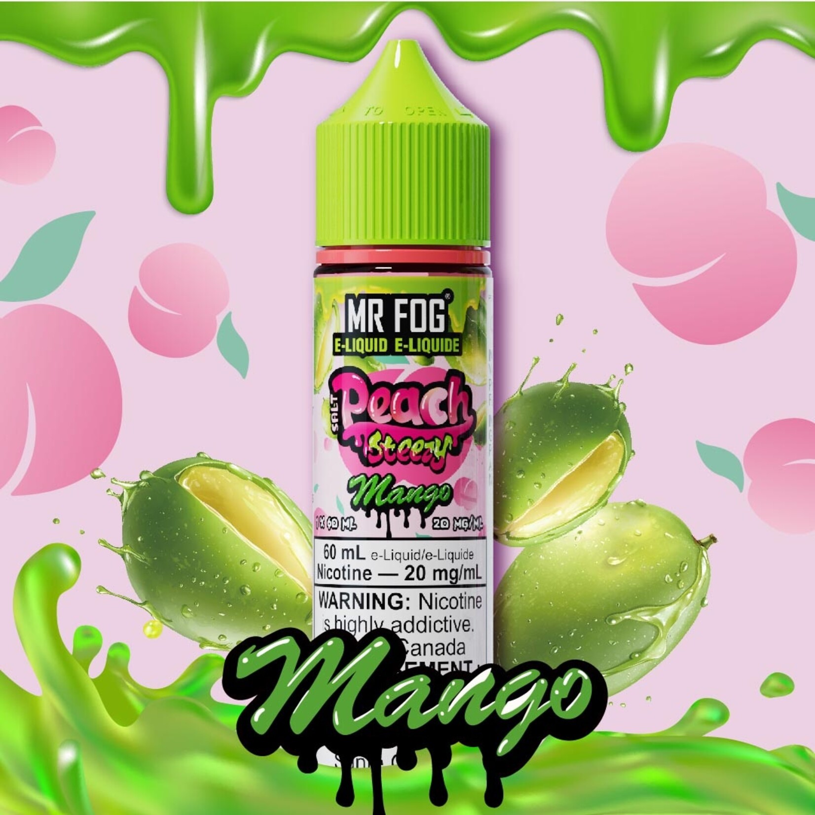 MR FOG MFEPS05 - MR FOG Peach Steezy E-Liquid Mango 60ML Salt