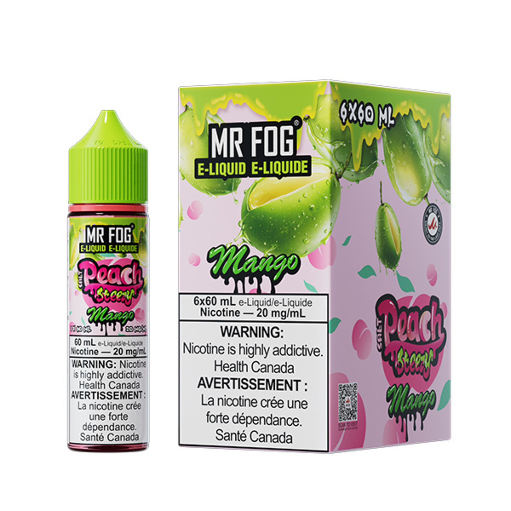 MR FOG MFEPS05 - MR FOG Peach Steezy E-Liquid Mango 60ML Salt