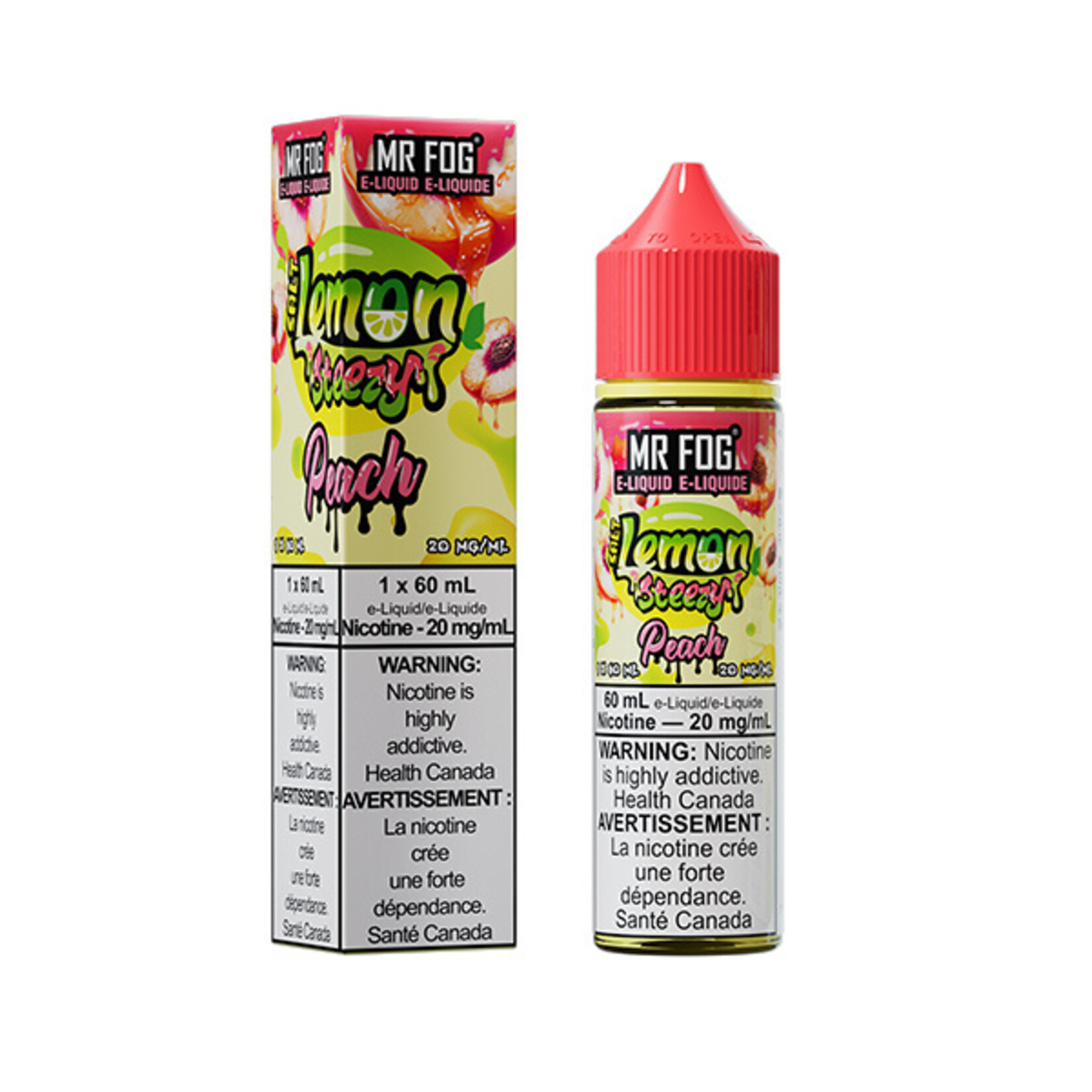 MR FOG MFELS04 - MR FOG Lemon Steezy E-Liquid Peach 60ML Salt