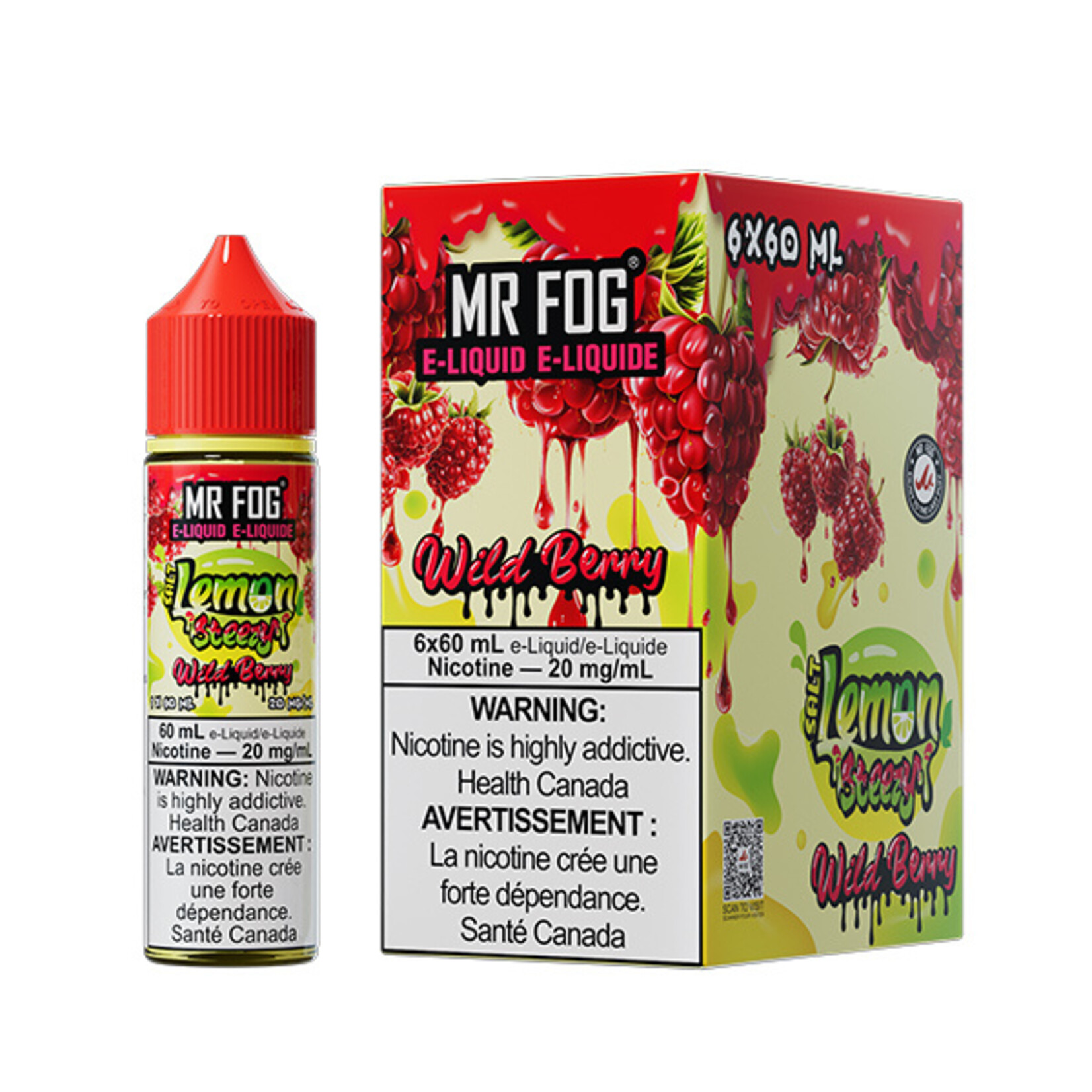 MR FOG MFELS05 - MR FOG Lemon Steezy E-Liquid Wild Berry 60ML Salt
