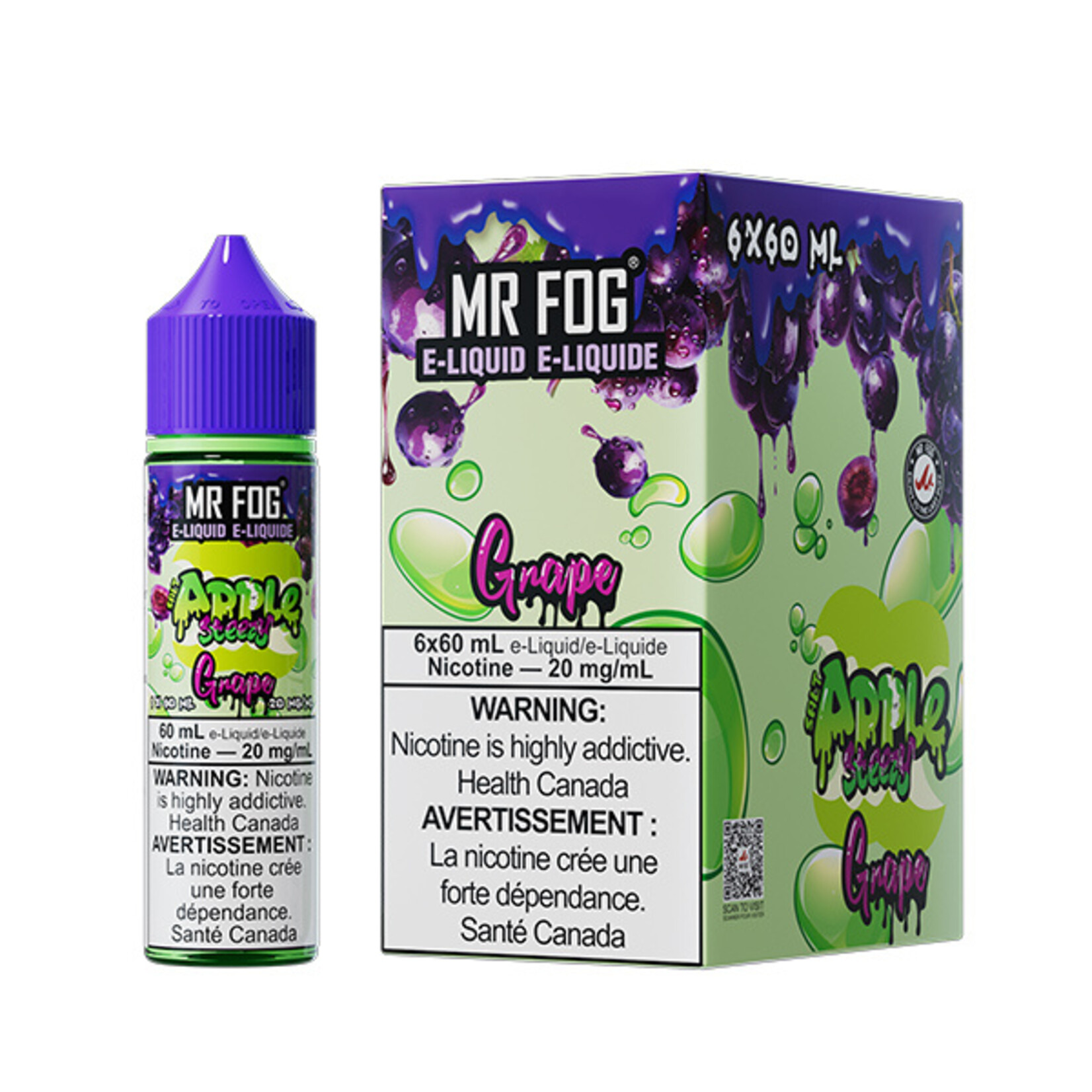 MR FOG MFEAS04 - MR FOG Apple Steezy E-Liquid Grape 60ML Salt