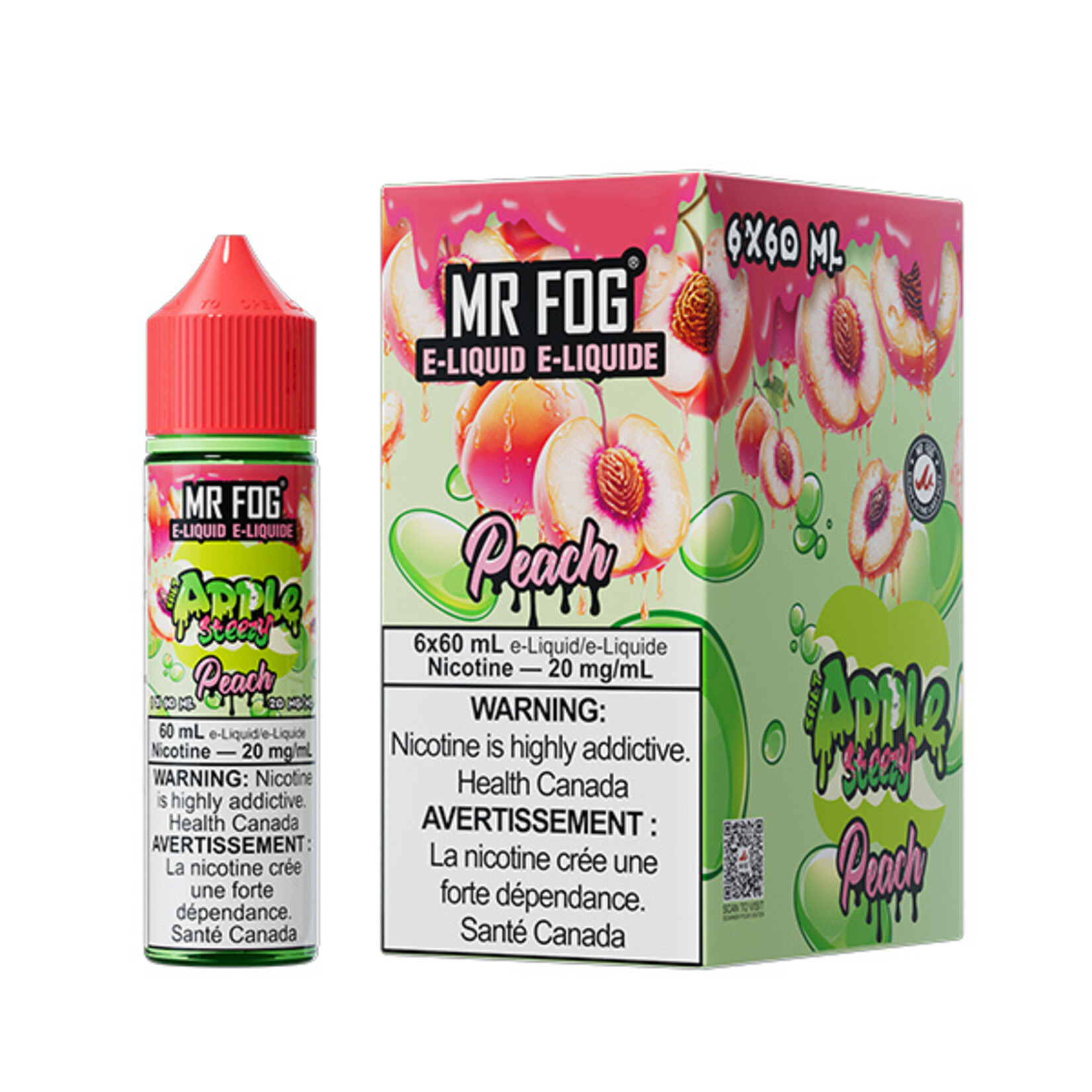 MR FOG MFEAS05 - MR FOG Apple Steezy E-Liquid Peach 60ML Salt