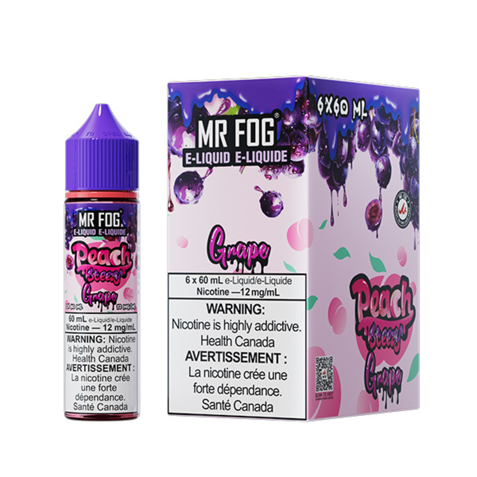 MR FOG MFEPS04 - MR FOG Peach Steezy E-Liquid Grape 60ML Freebase
