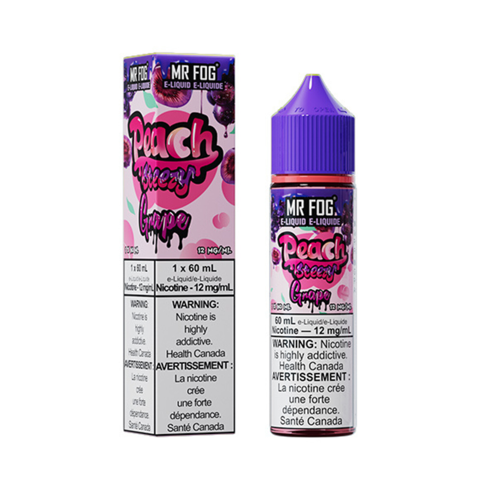 MR FOG MFEPS04 - MR FOG Peach Steezy E-Liquid Grape 60ML Freebase