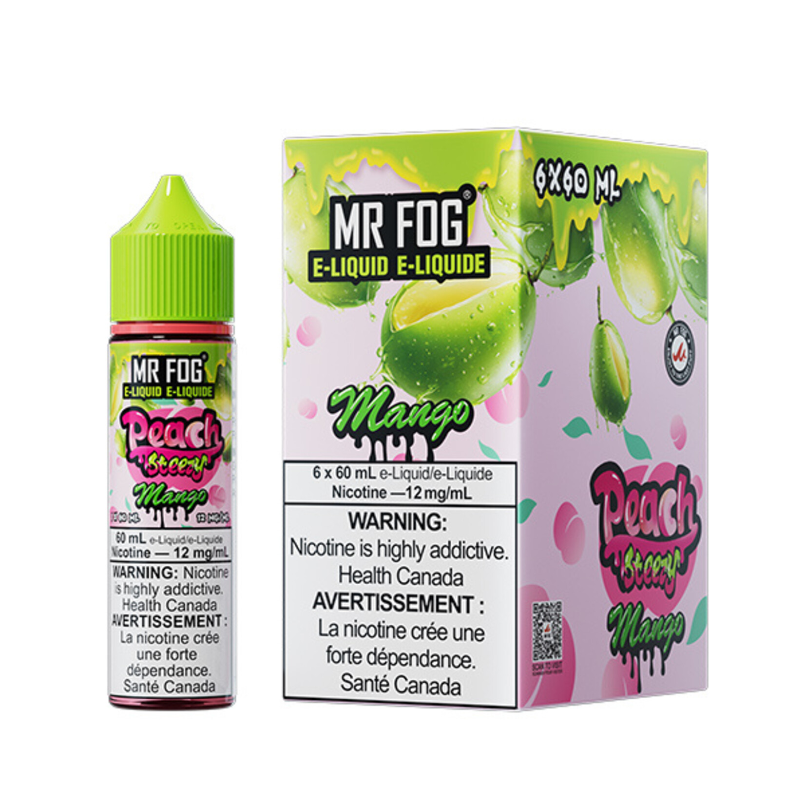 MR FOG MFEPS05 - MR FOG Peach Steezy E-Liquid Mango 60ML Freebase