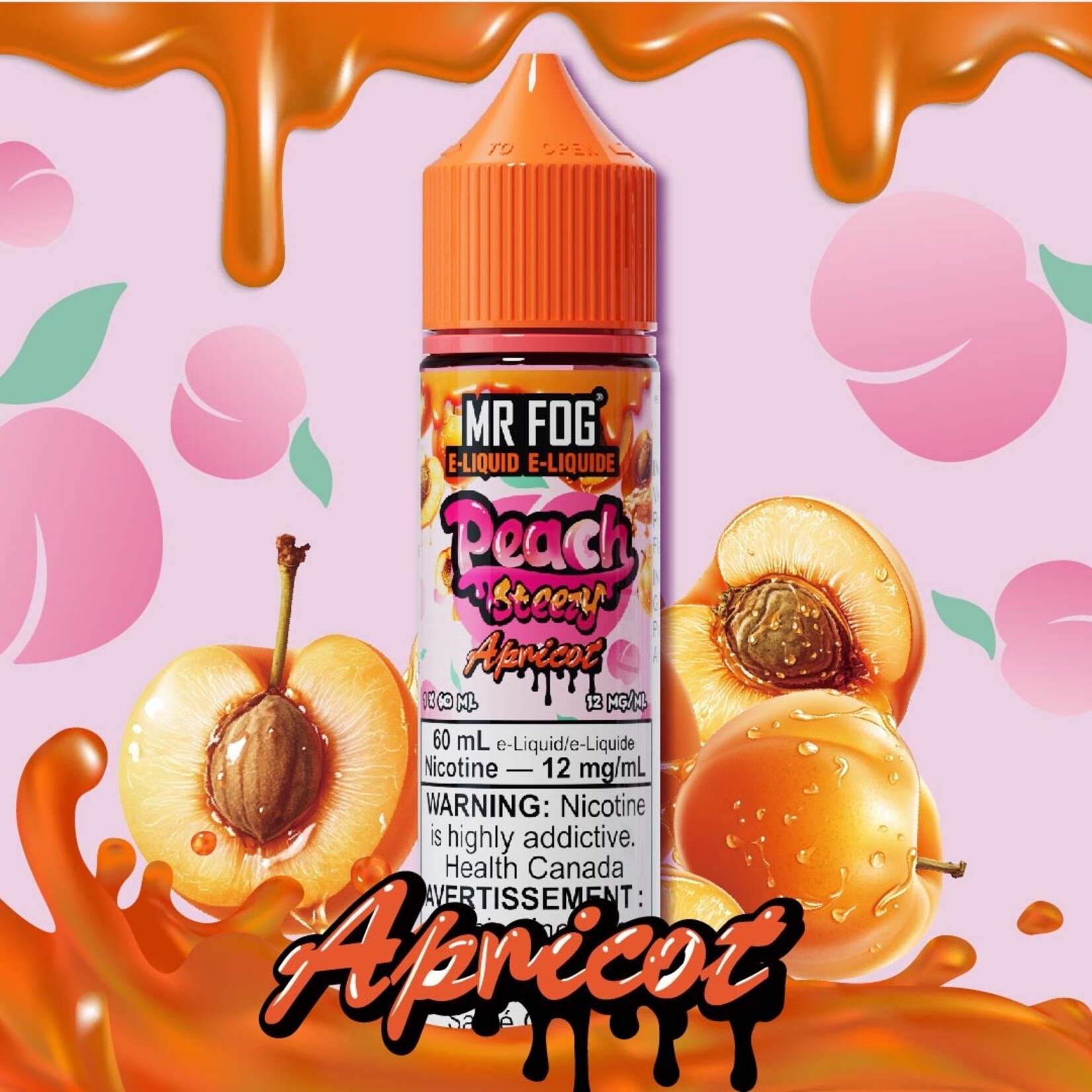MR FOG MFEPS06 - MR FOG Peach Steezy E-Liquid Apricot 60ML Freebase