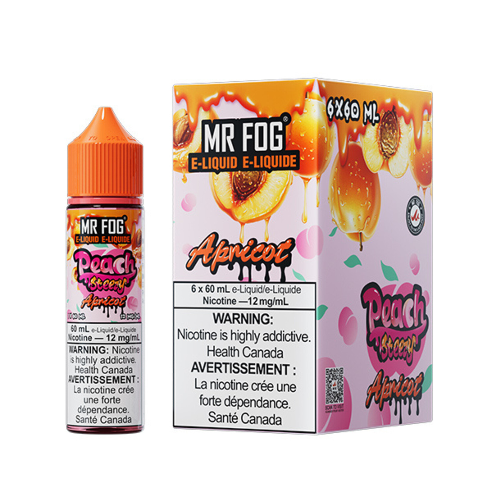 MR FOG MFEPS06 - MR FOG Peach Steezy E-Liquid Apricot 60ML Freebase