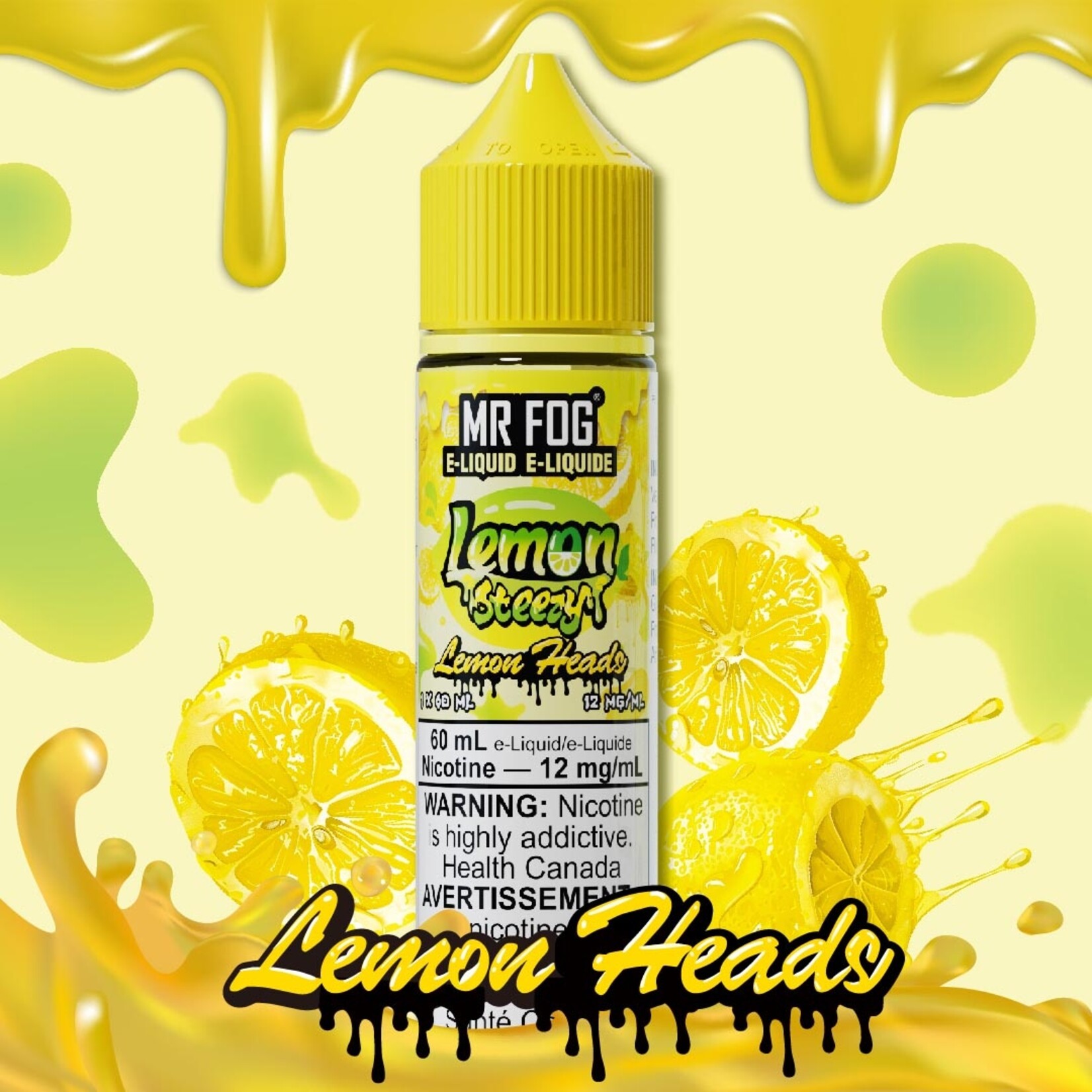 MR FOG MFELS06 - MR FOG Lemon Steezy E-Liquid Lemon Heads 60ML Freebase