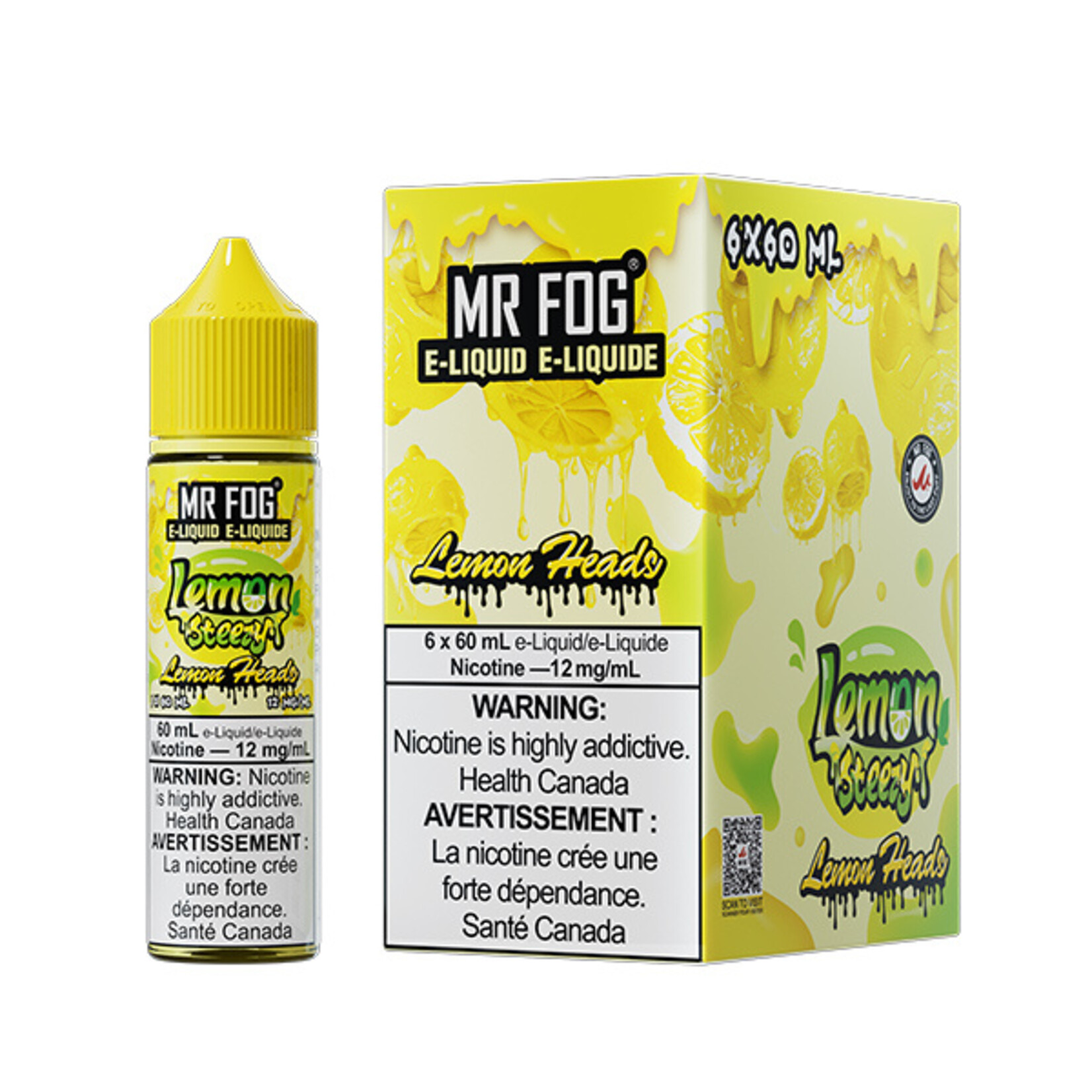 MR FOG MFELS06 - MR FOG Lemon Steezy E-Liquid Lemon Heads 60ML Freebase