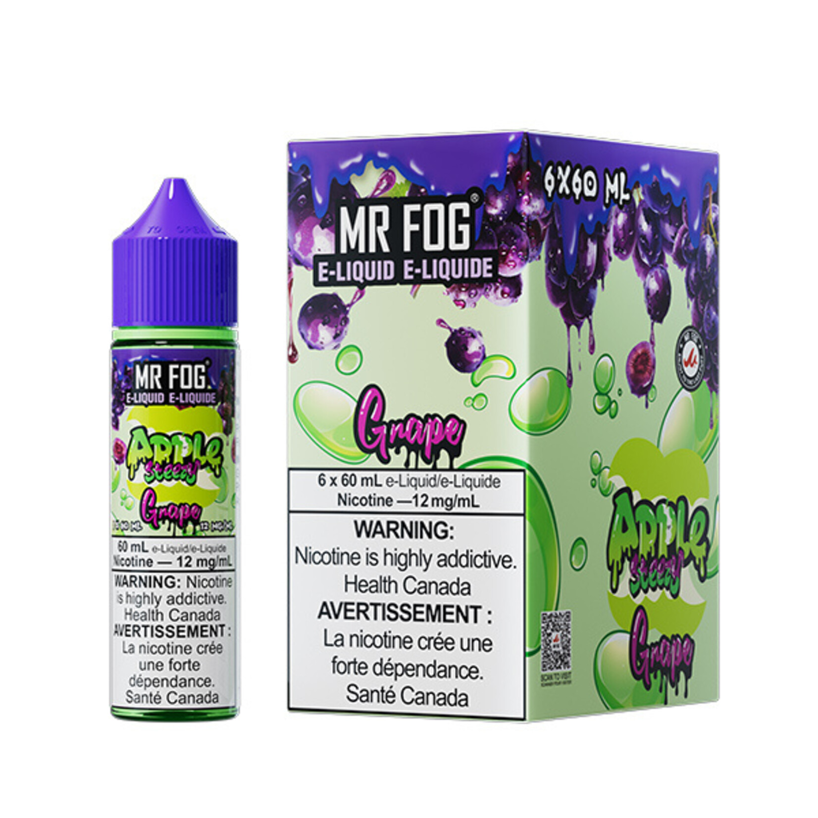 MR FOG MFEAS04 - MR FOG Apple Steezy E-Liquid Grape 60ML Freebase