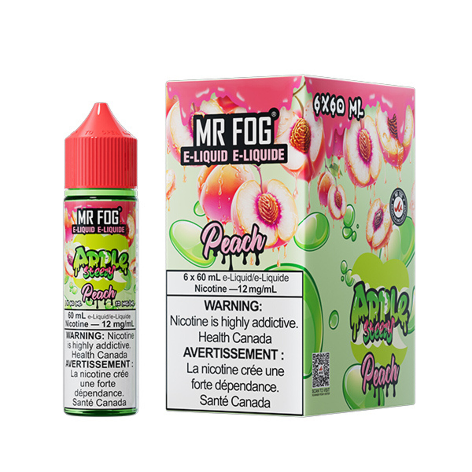 MR FOG MFEAS05 - MR FOG Apple Steezy E-Liquid Peach 60ML Freebase