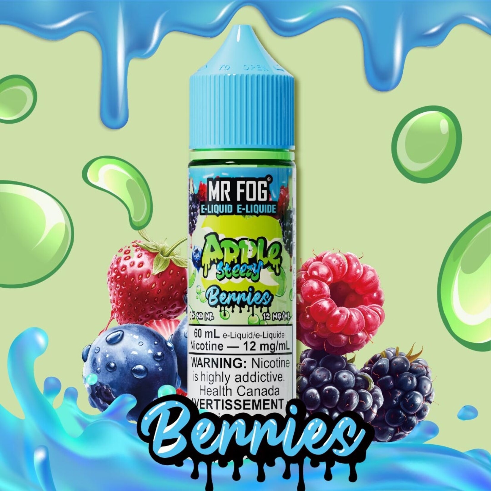 MR FOG MFEAS06 - MR FOG Apple Steezy E-Liquid Berries 60ML Freebase