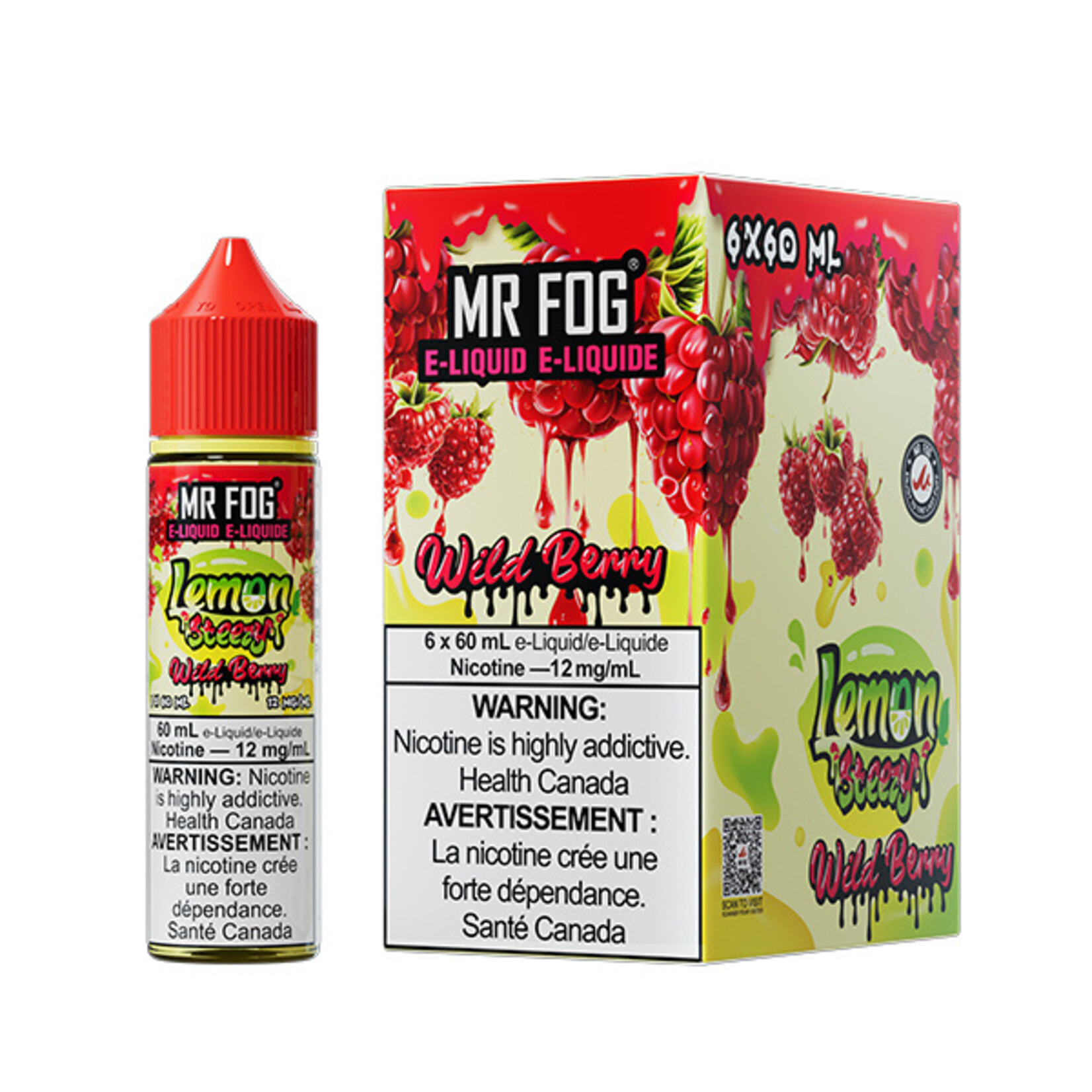 MR FOG MFELS05 - MR FOG Lemon Steezy E-Liquid Wild Berry 60ML Freebase