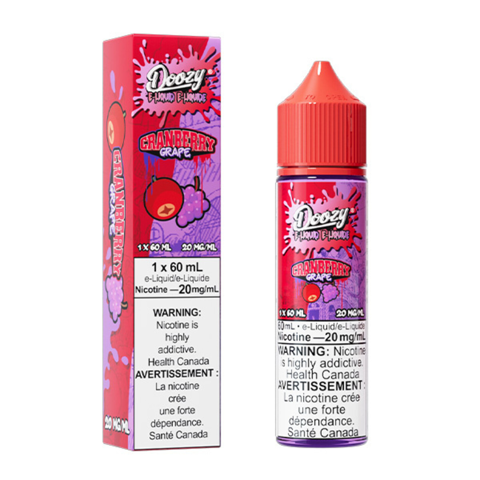 DOOZY DZE04 - DOOZY Cranberry Grape E-liquid 60ml Salt