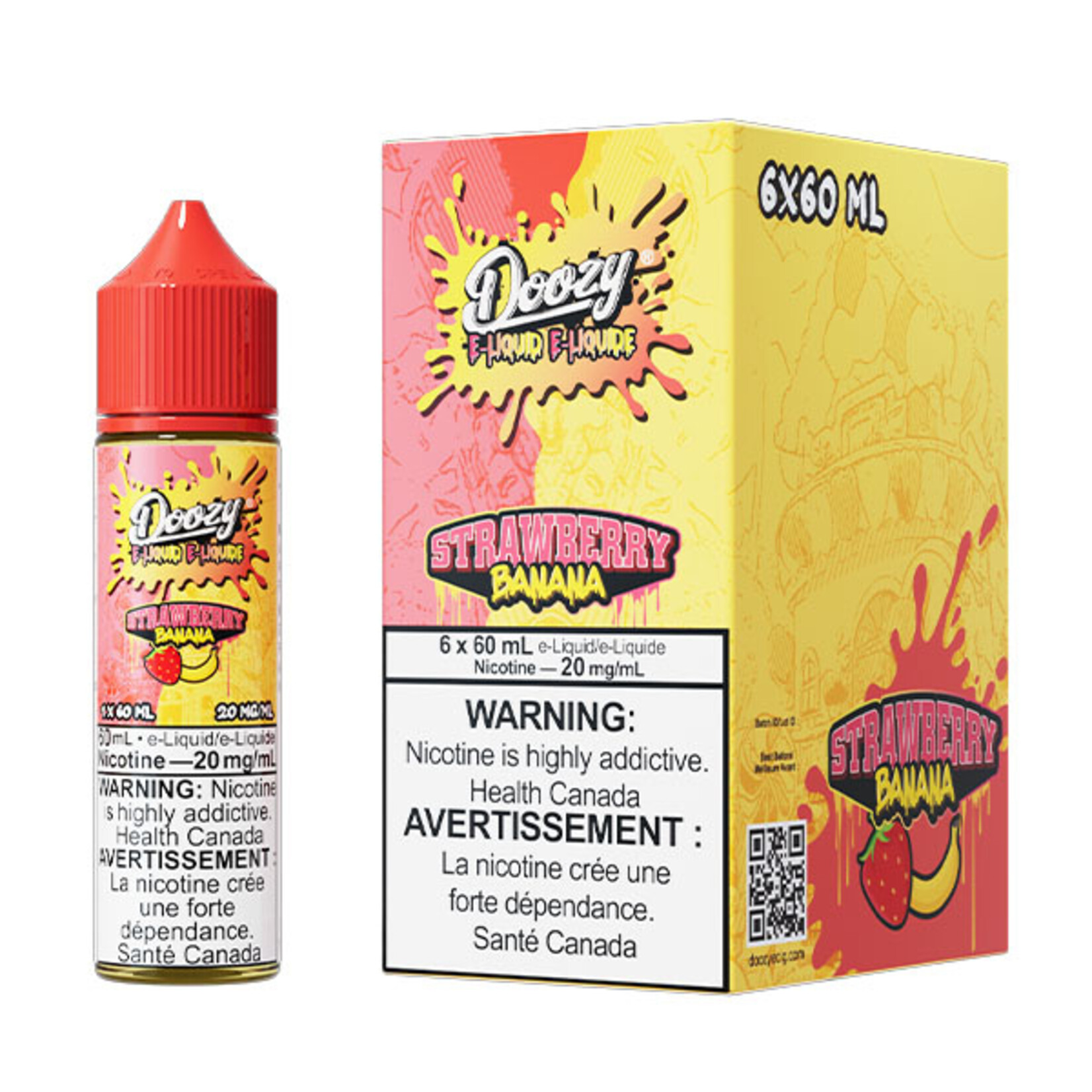 DOOZY DZE05 - DOOZY Strawberry Banana E-liquid 60ml Salt