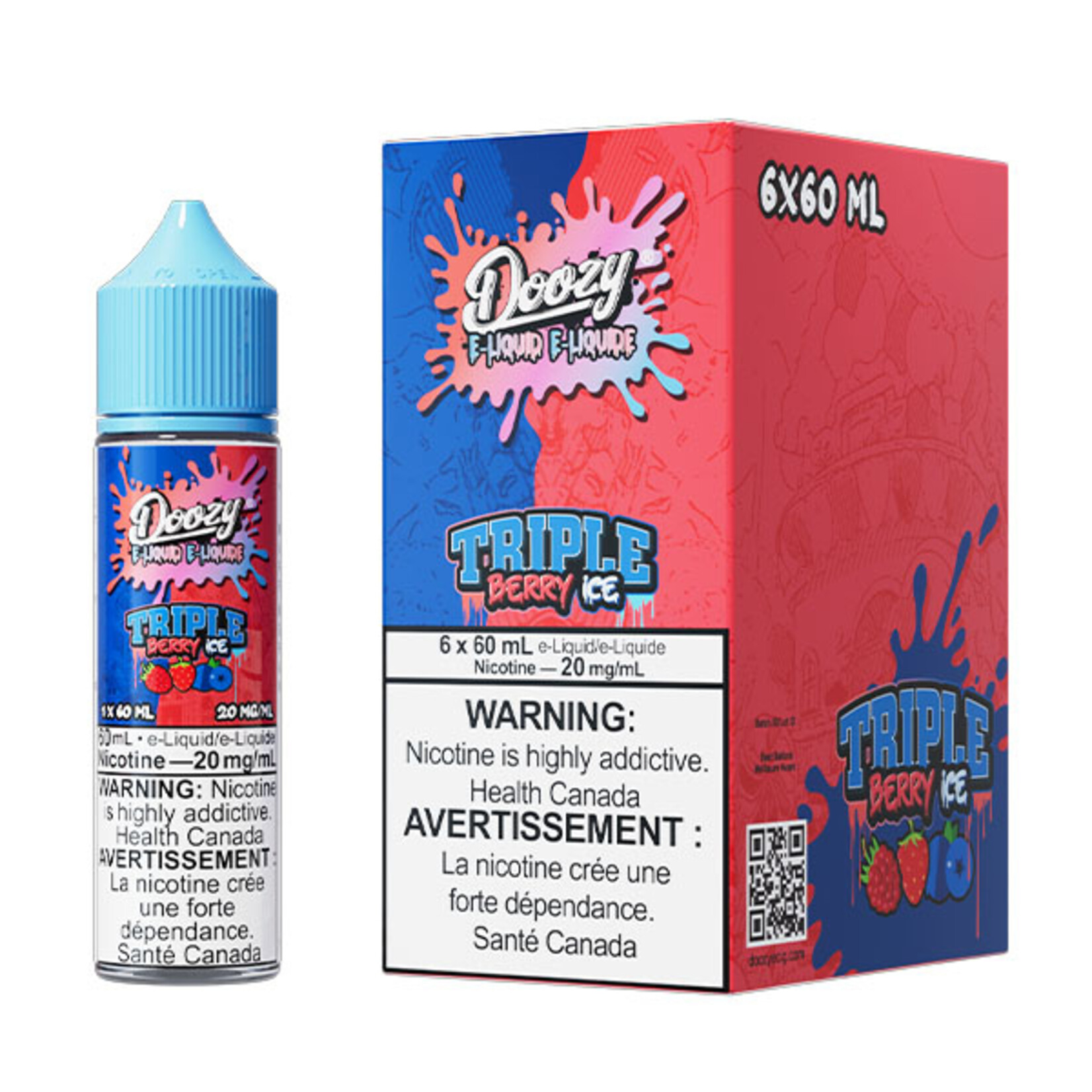 DOOZY DZE06 - DOOZY Triple Berry Ice E-liquid 60ml Salt