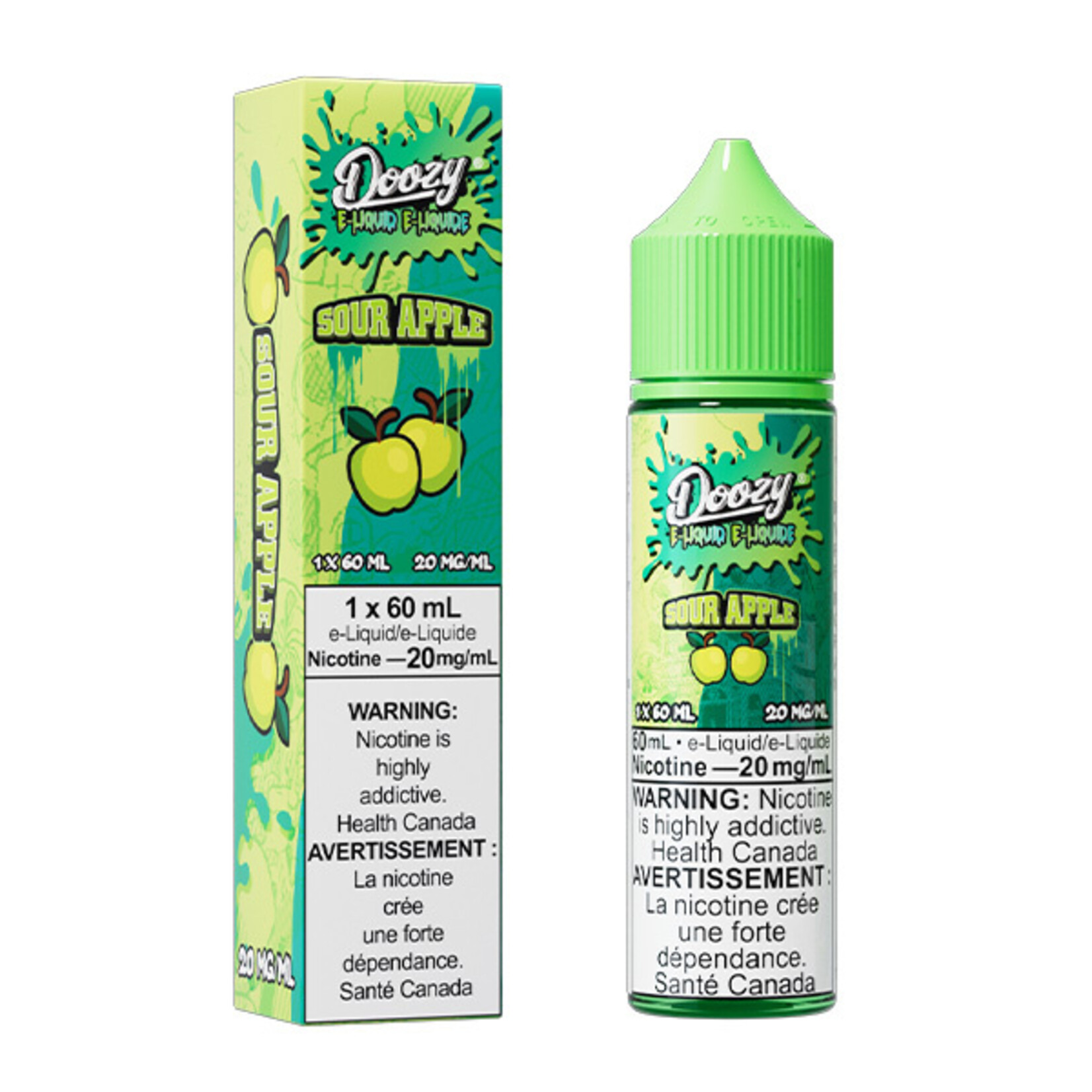 DOOZY DZE07 - DOOZY Sour Apple E-liquid 60ml Salt