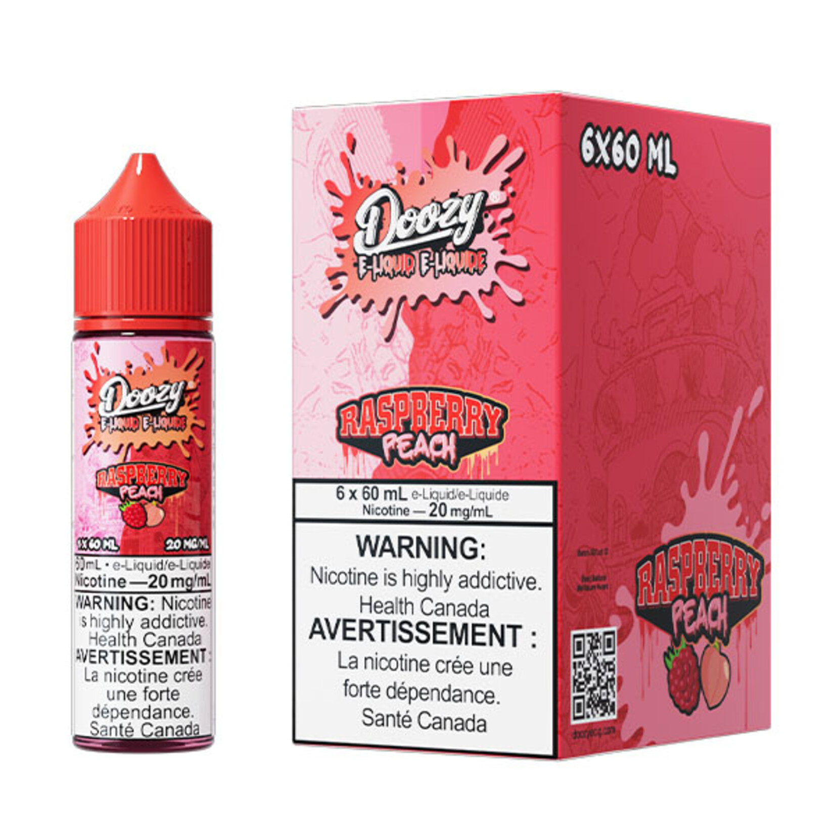 DOOZY DZE09 - DOOZY Raspberry Peach E-liquid 60ml Salt