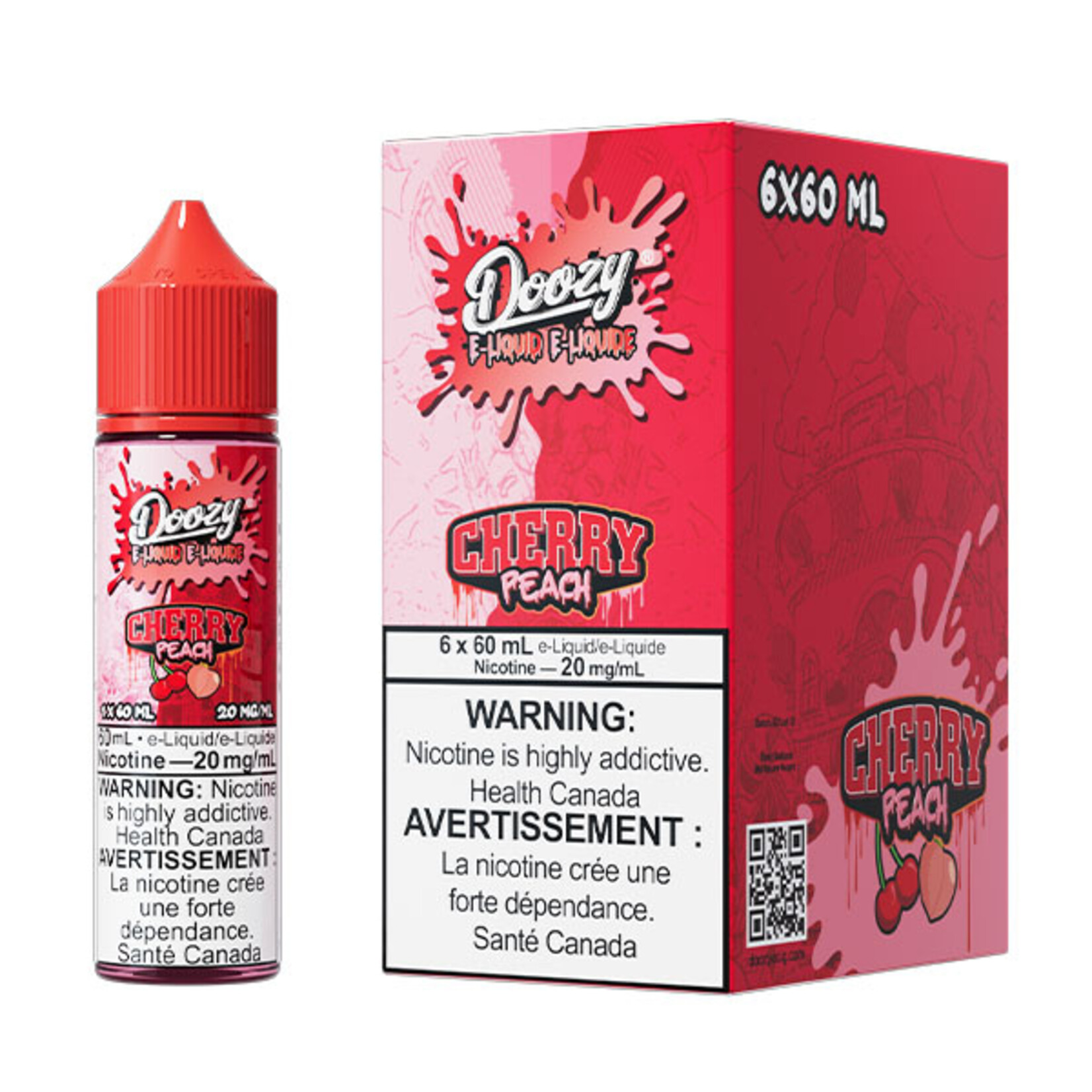 DOOZY DZE10 - DOOZY Cherry Peach E-liquid 60ml Salt