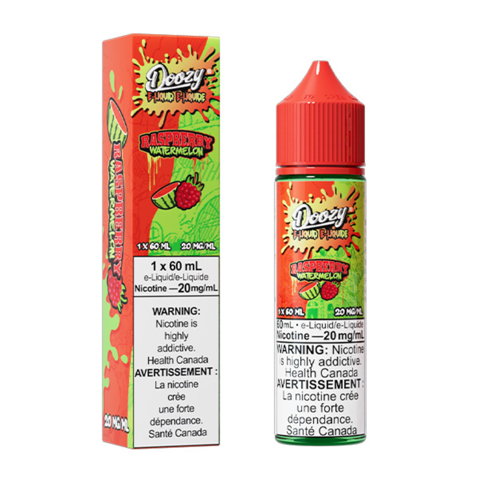 DOOZY DZE12 - DOOZY Raspberry Watermelon E-liquid 60ml Salt