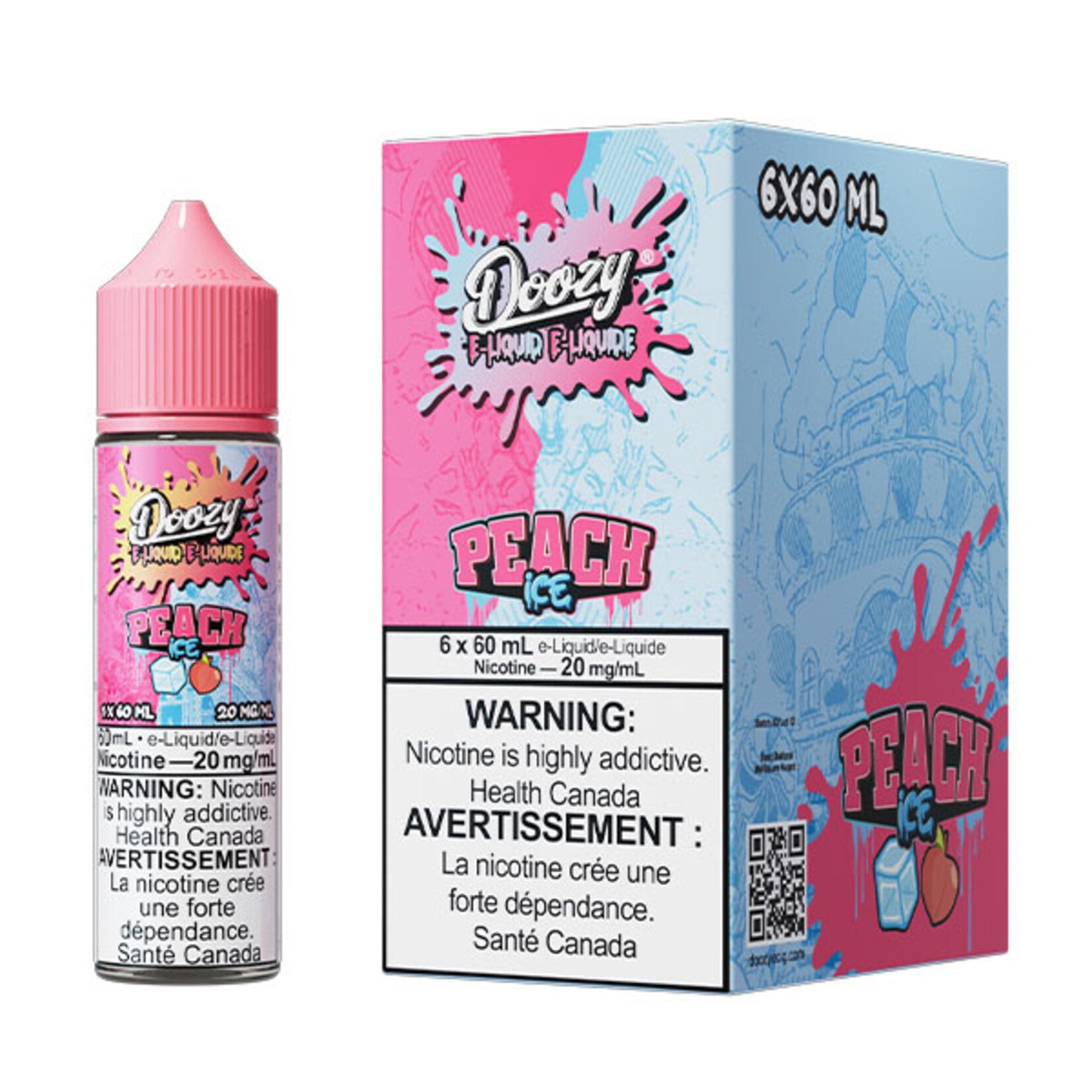 DOOZY DZE13 - DOOZY Peach Ice E-liquid 60ml Salt