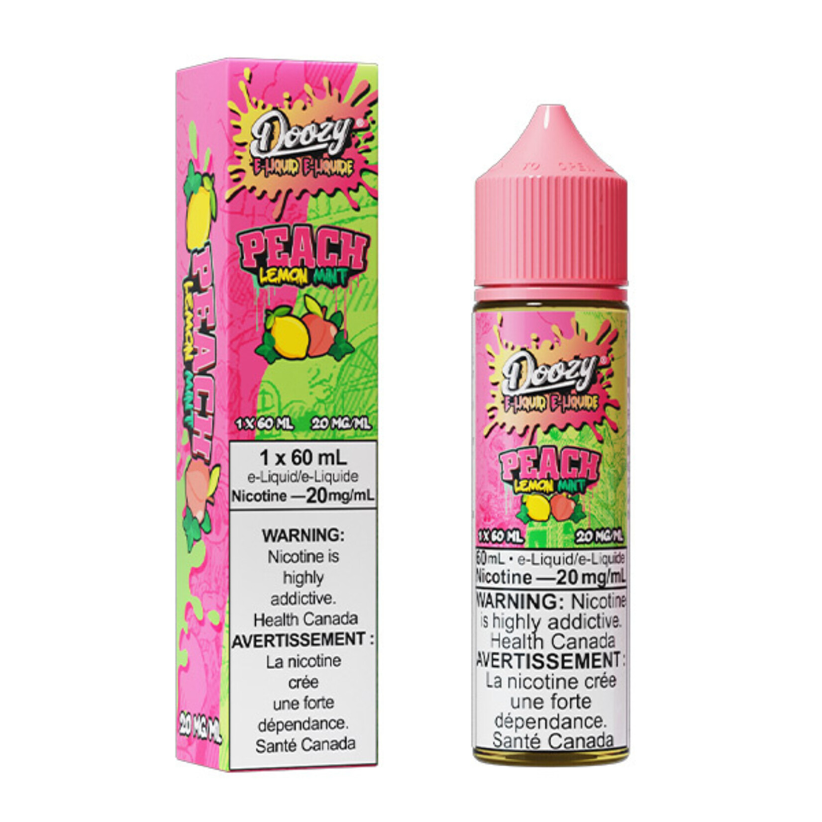DOOZY DZE14 - DOOZY Peach Lemon Mint E-liquid 60ml Salt