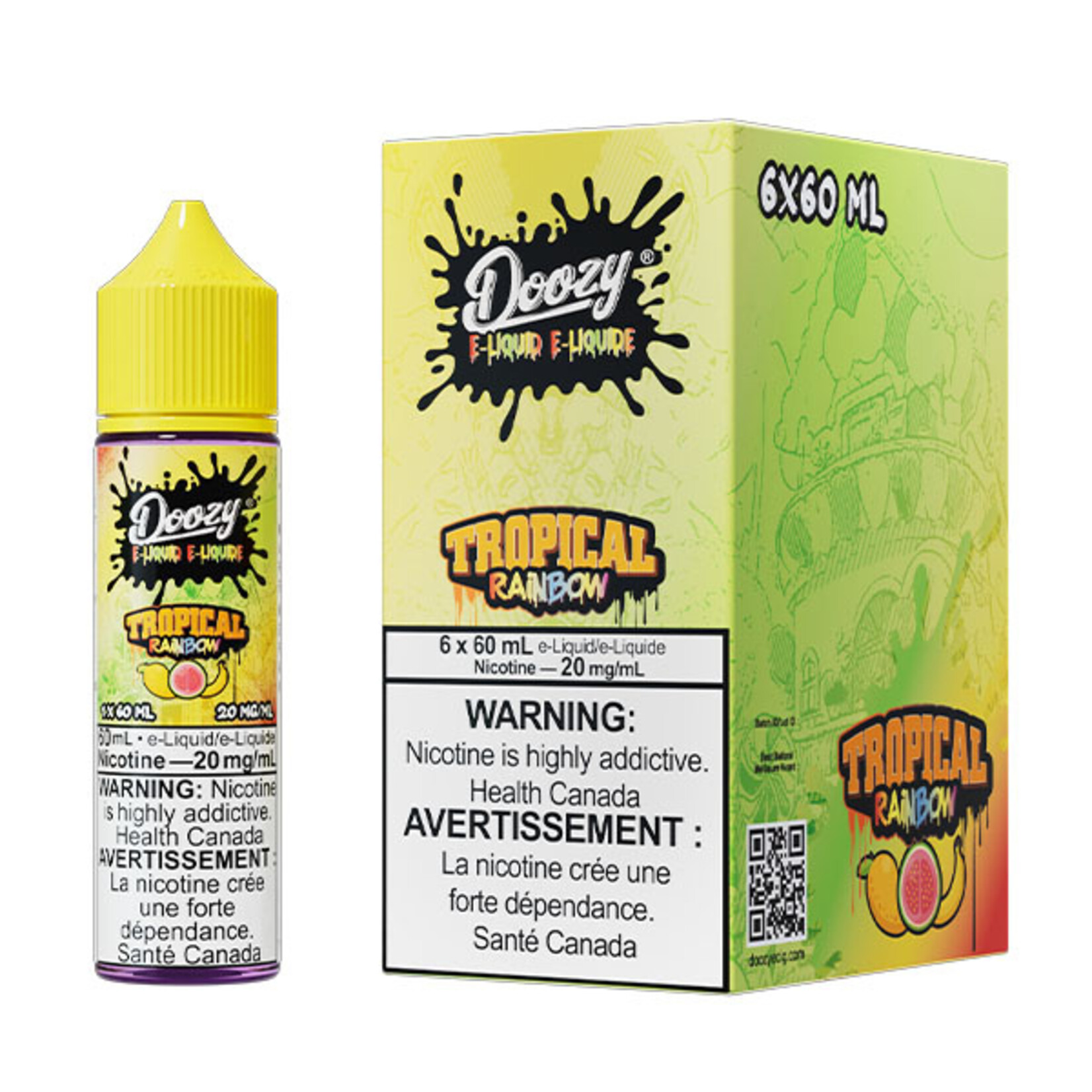 DOOZY DZE19 - DOOZY Tropical Rainbow E-liquid 60ml Salt