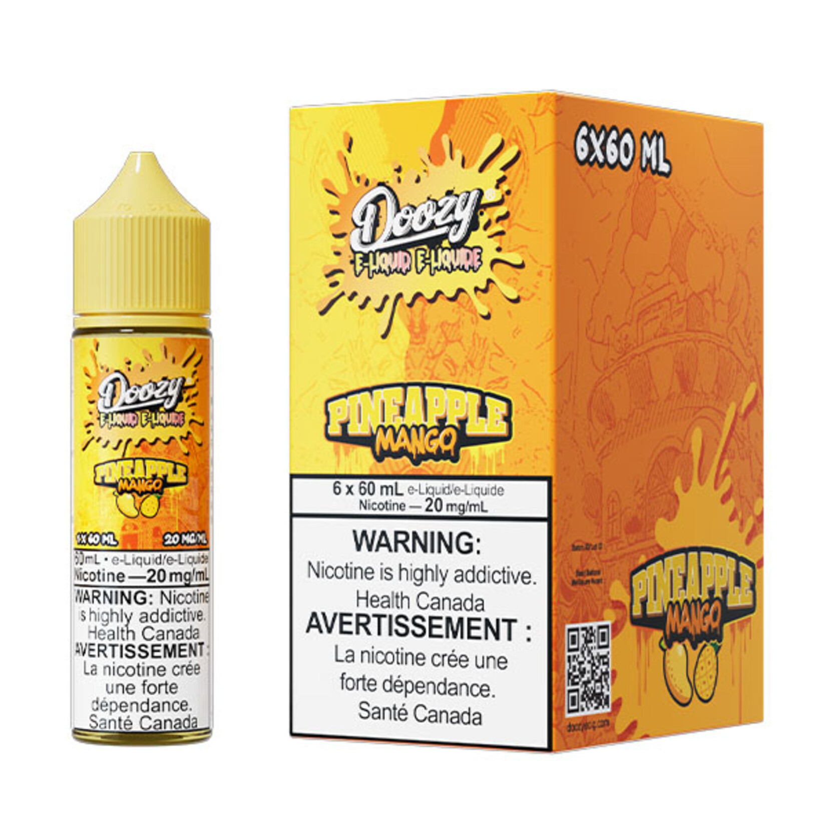 DOOZY DZE20 - DOOZY Pineapple Mango E-liquid 60ml Salt