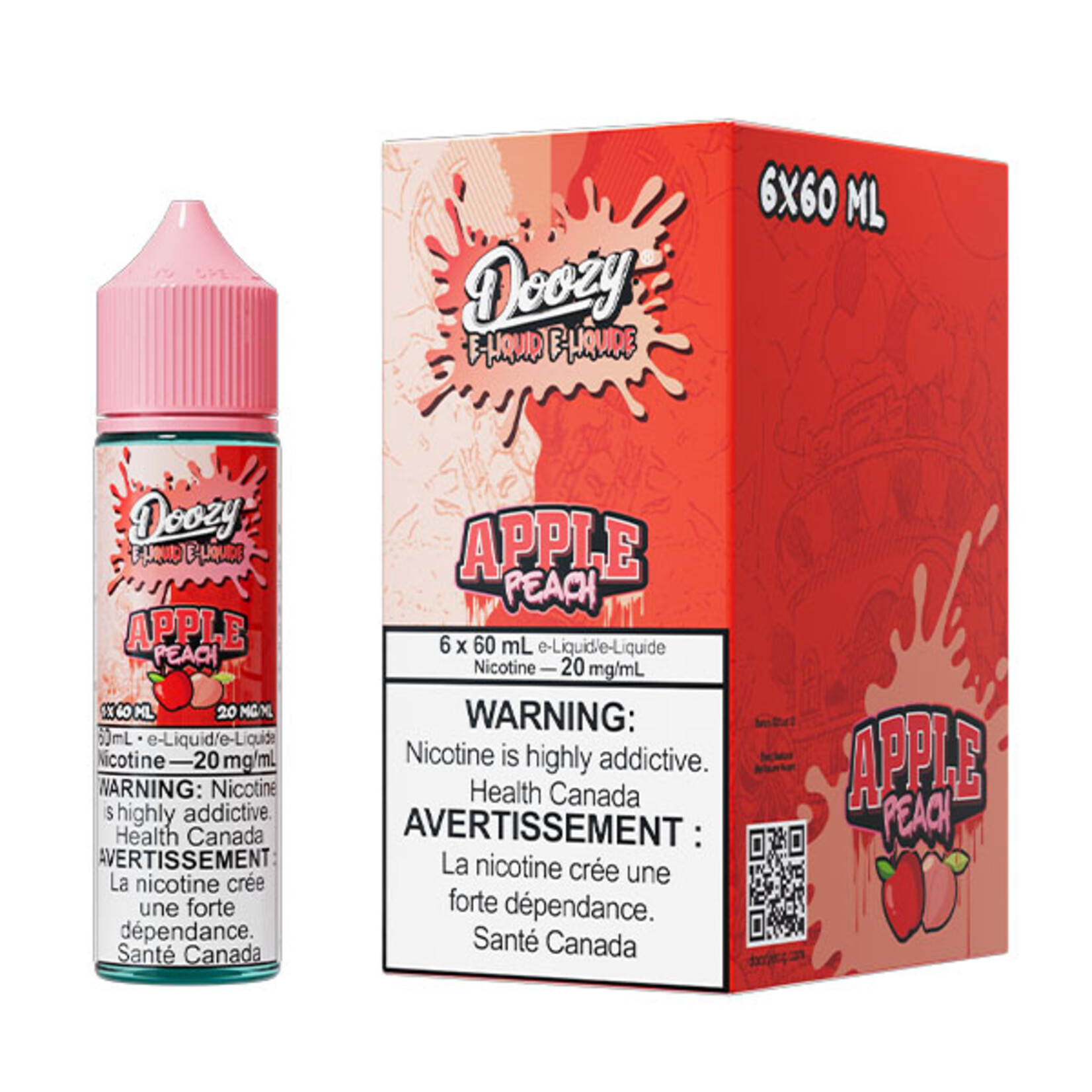 DOOZY DZE22 - DOOZY Apple Peach E-liquid 60ml Salt