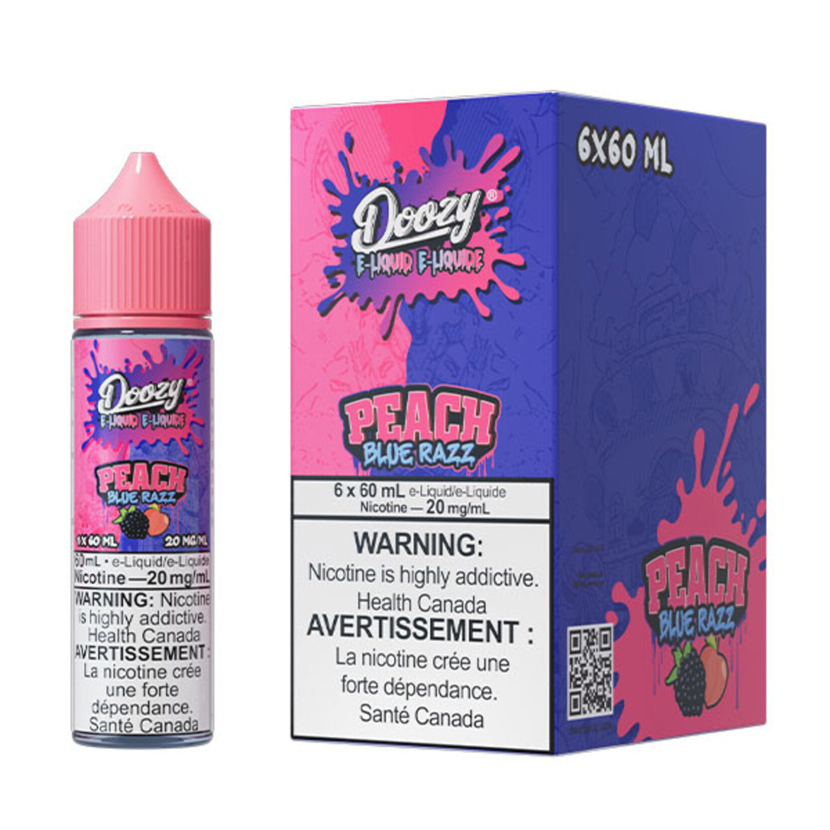 DOOZY DZE24 - DOOZY Peach Blue Razz E-liquid 60ml Salt