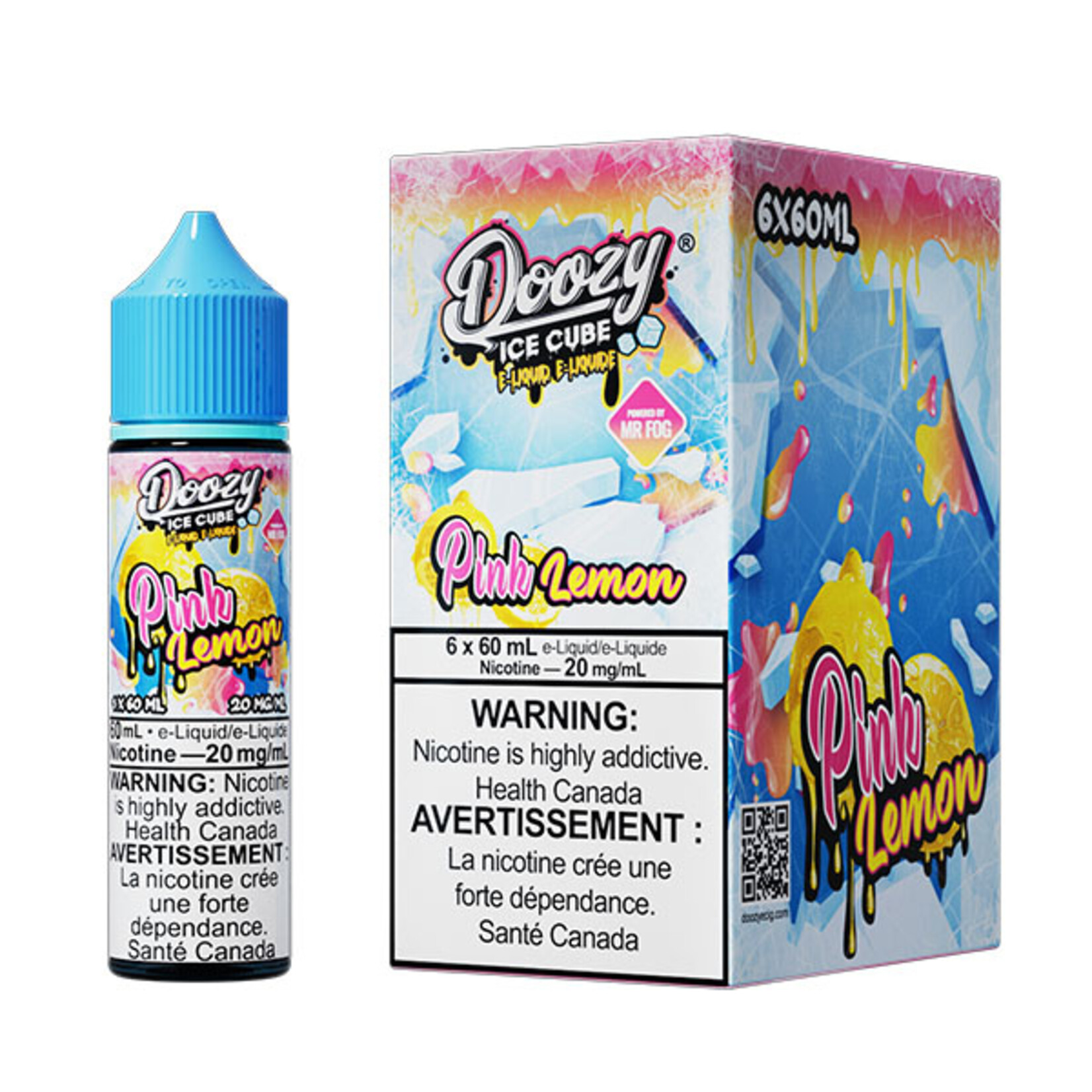 DOOZY DZEI02 - DOOZY ICE CUBE Pink Lemon E-LIQUID 60ml Salt