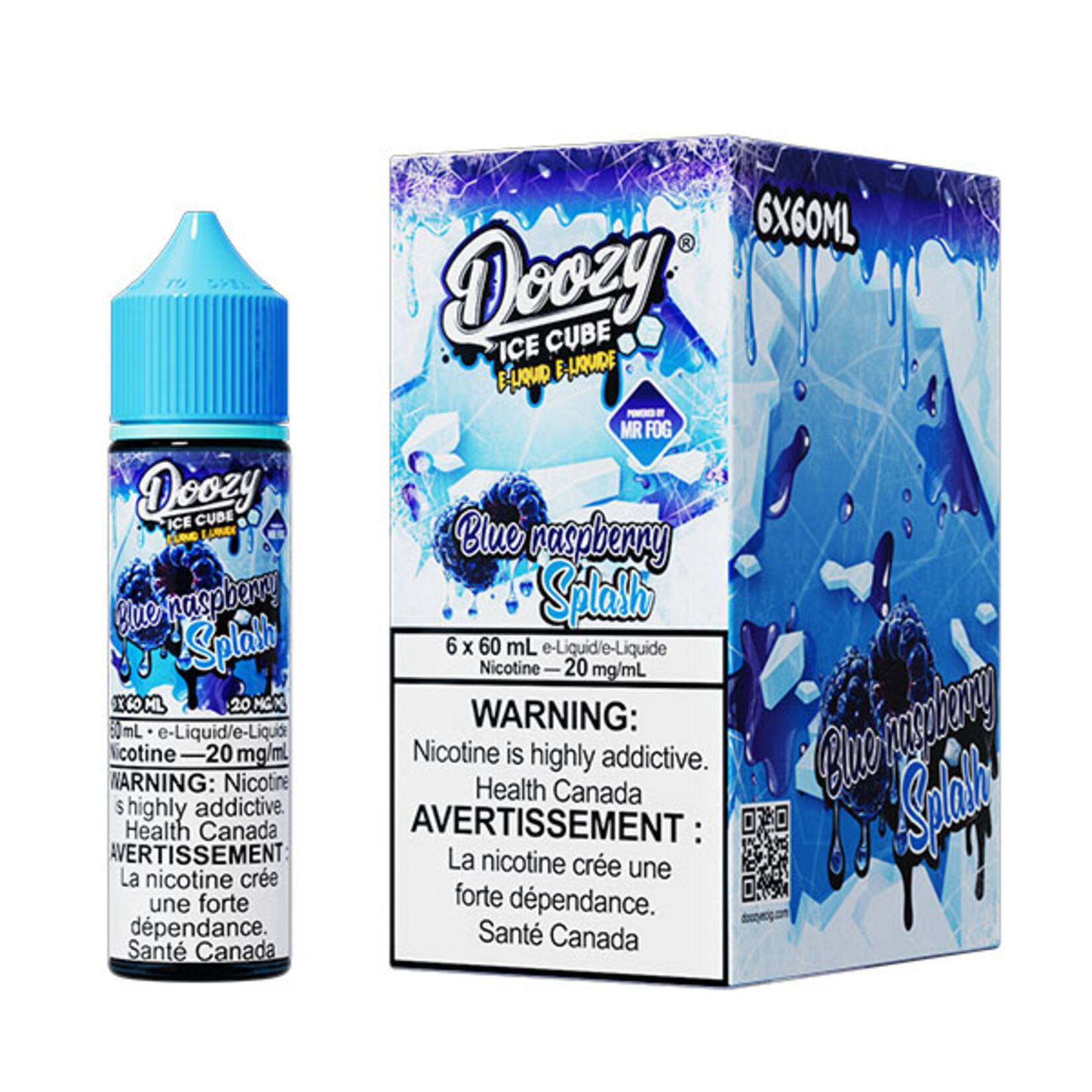 DOOZY DZEI03 - DOOZY ICE CUBE Blue Raspberry Splash E-LIQUID 60ml Salt