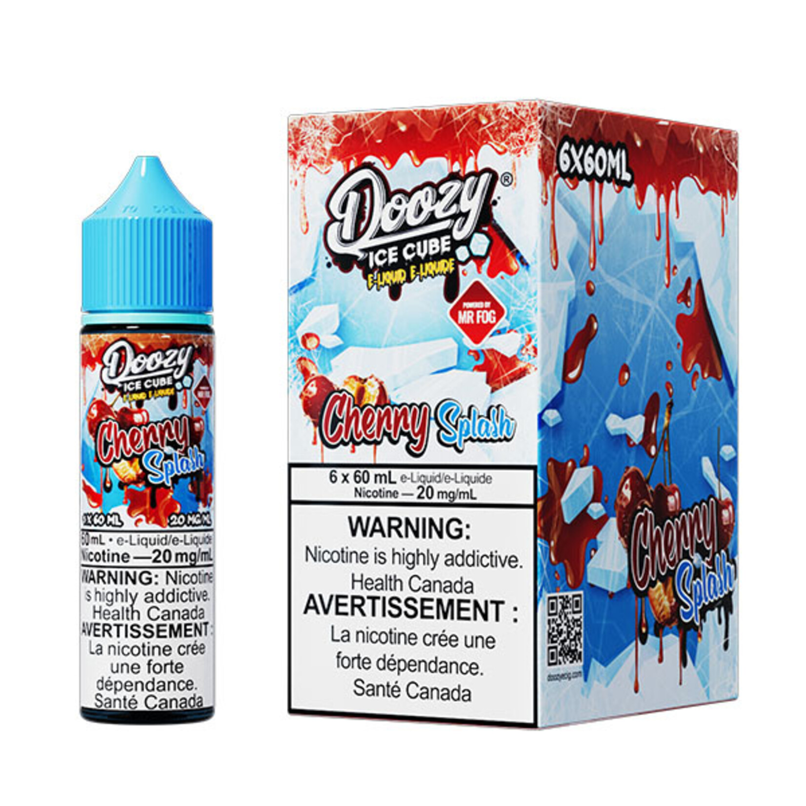 DOOZY DZEI04 - DOOZY ICE CUBE Cherry Splash E-LIQUID 60ml Salt