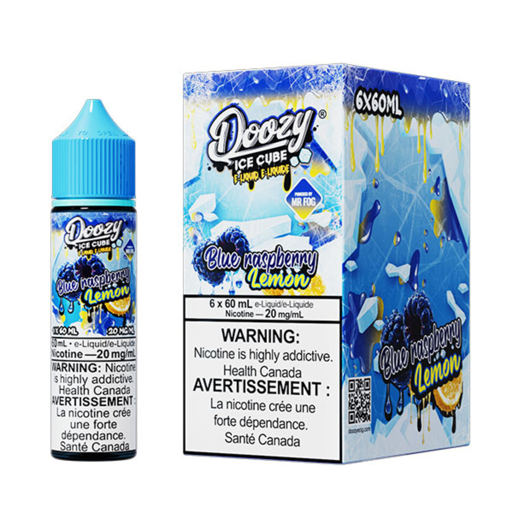 DOOZY DZEI06 - DOOZY ICE CUBE Blue Raspberry Lemon E-LIQUID 60ml Salt